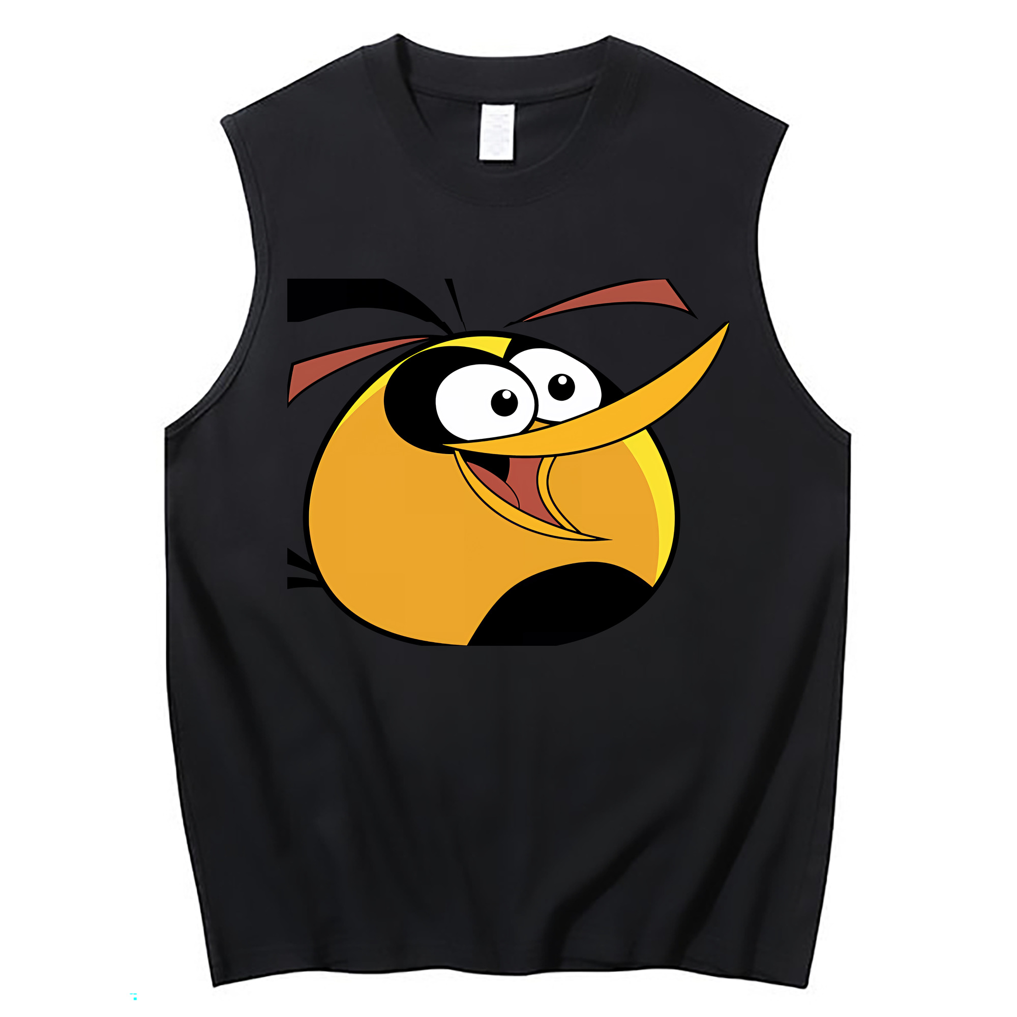（画像用） Angry Birds アングリーバード コットン100％タンクトップ（フロントプリント）