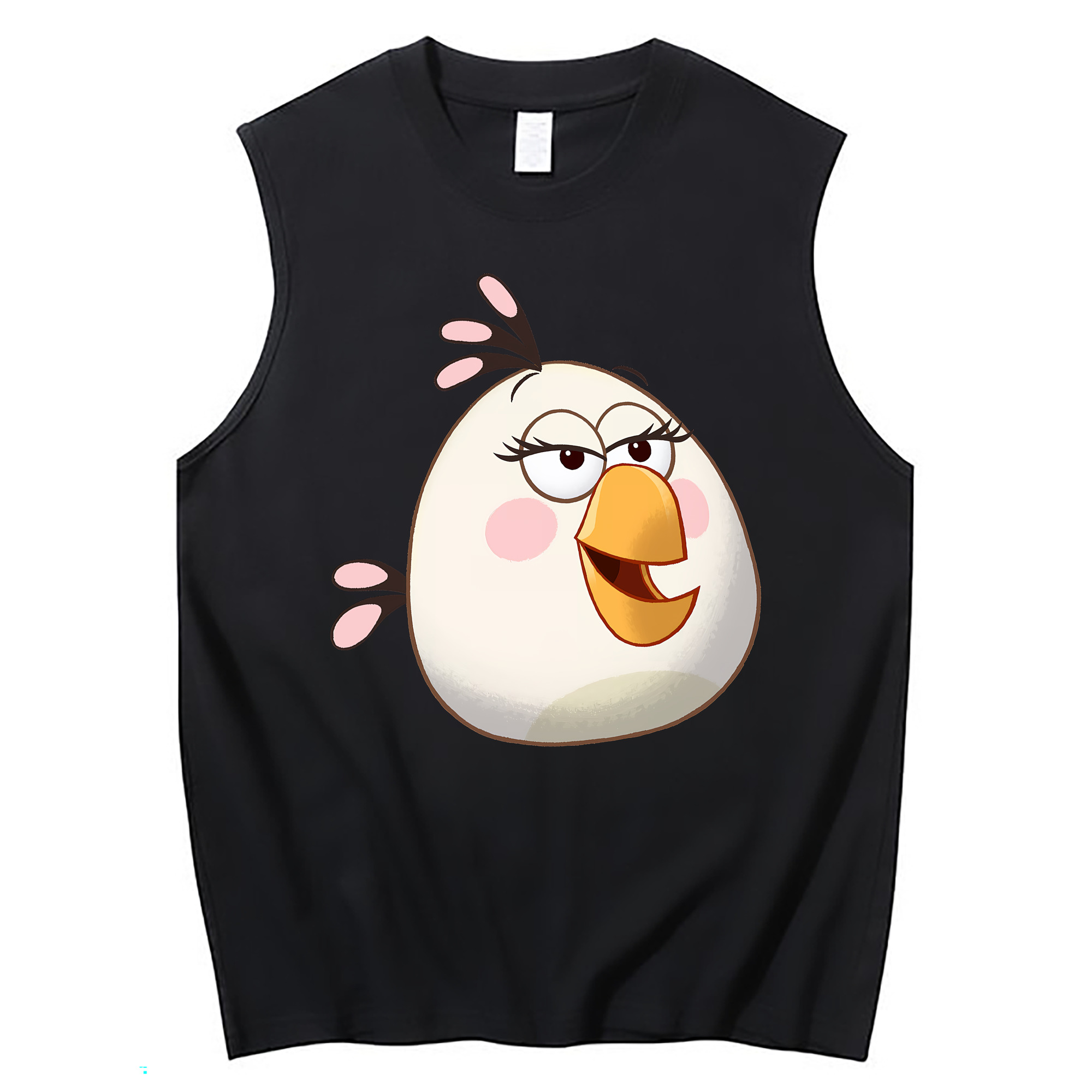 （画像用） Angry Birds アングリーバード コットン100％タンクトップ（フロントプリント）