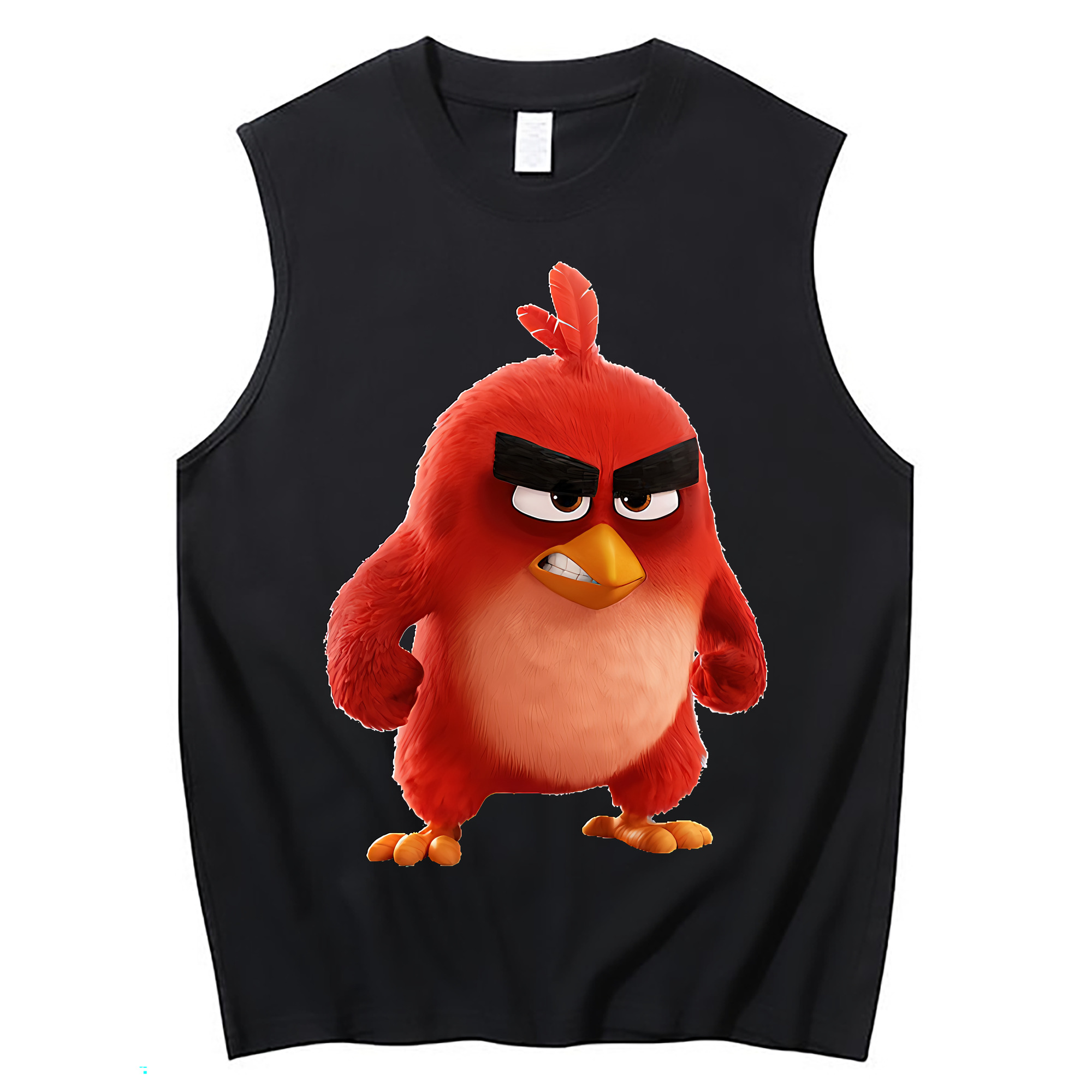 （画像用） Angry Birds アングリーバード コットン100％タンクトップ（フロントプリント）