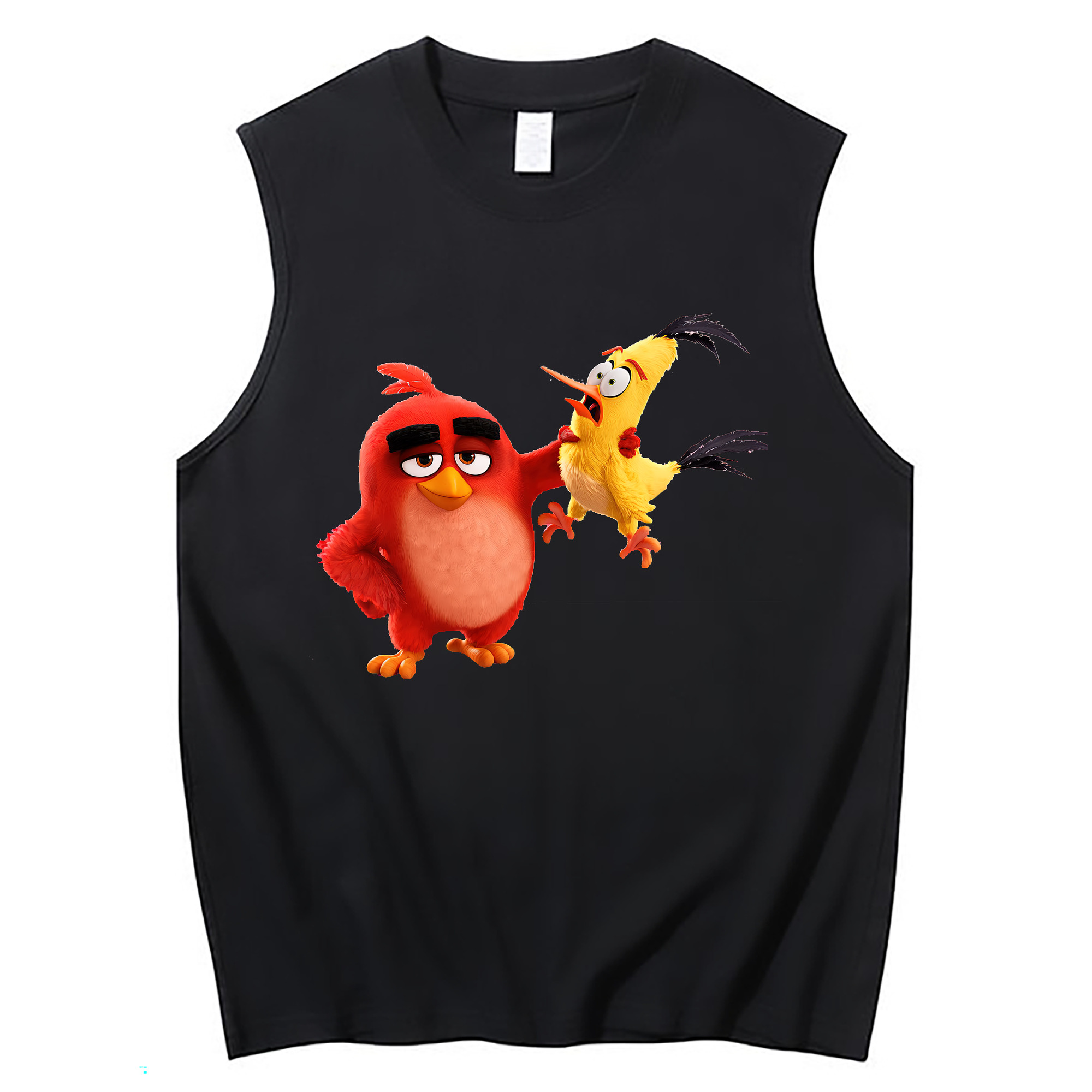 （画像用） Angry Birds アングリーバード コットン100％タンクトップ（フロントプリント）