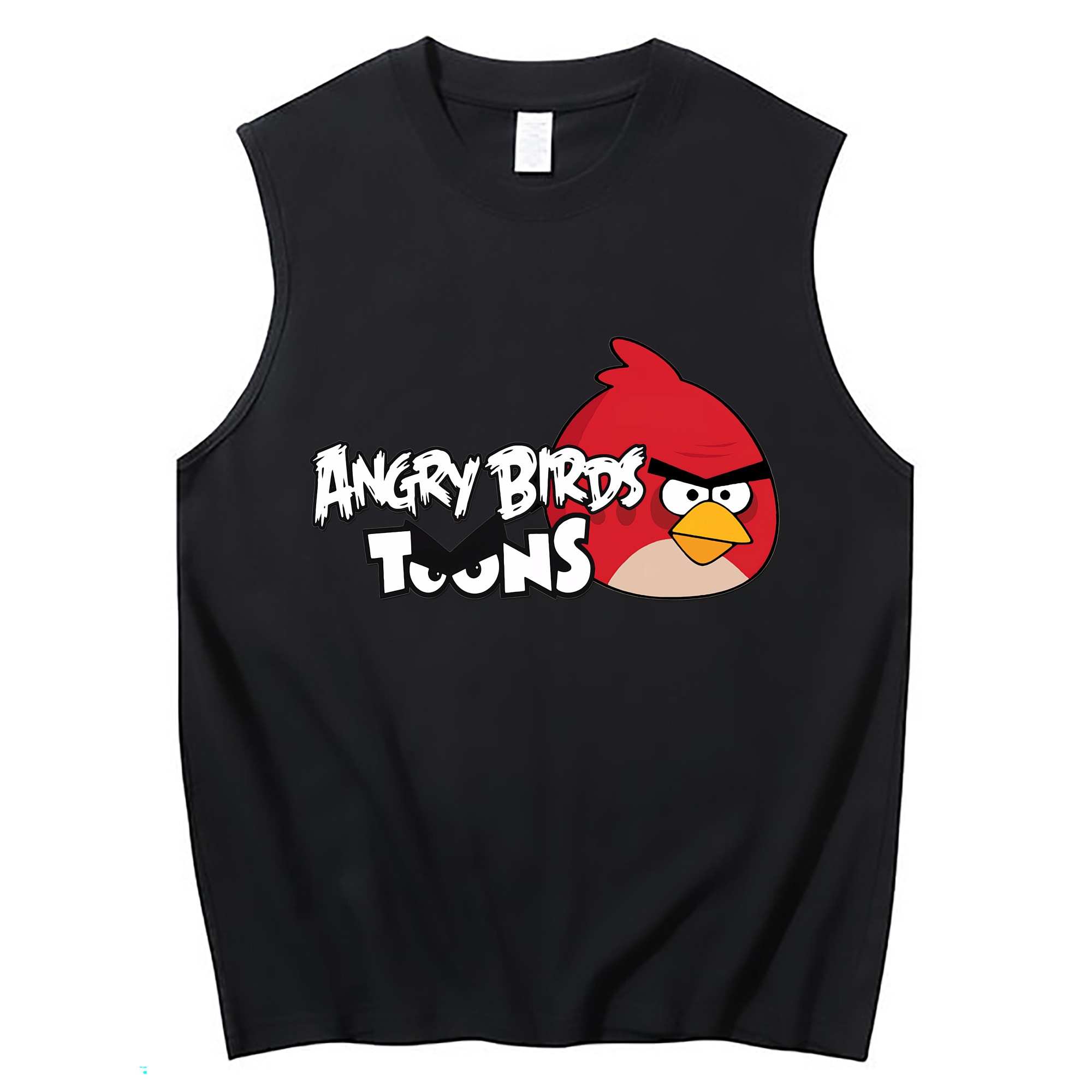 （画像用） Angry Birds アングリーバード コットン100％タンクトップ（フロントプリント）
