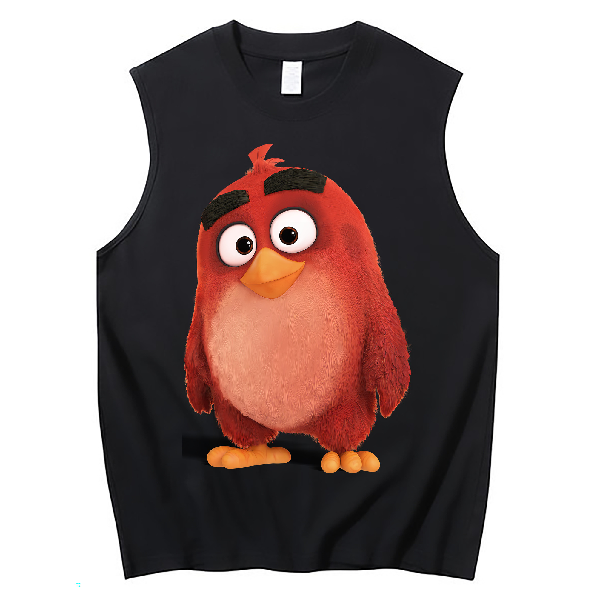 （画像用） Angry Birds アングリーバード コットン100％タンクトップ（フロントプリント）
