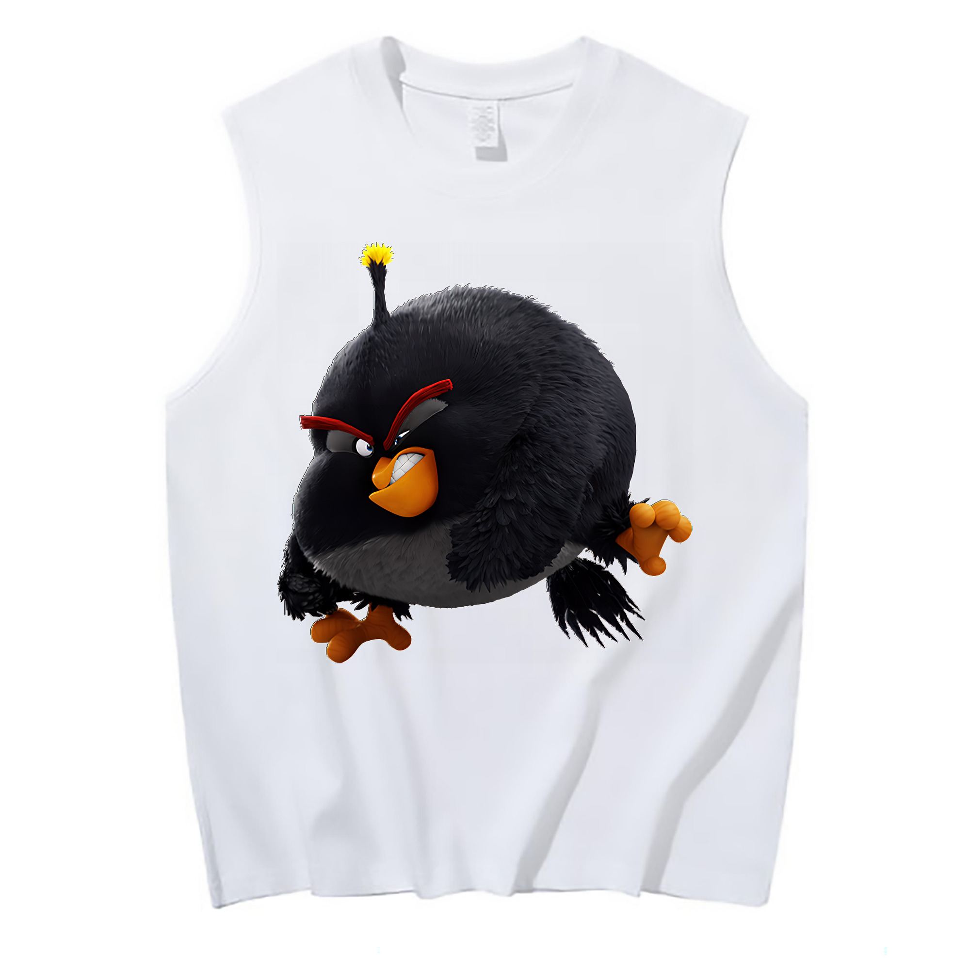 （画像用） Angry Birds アングリーバード コットン100％タンクトップ（フロントプリント）