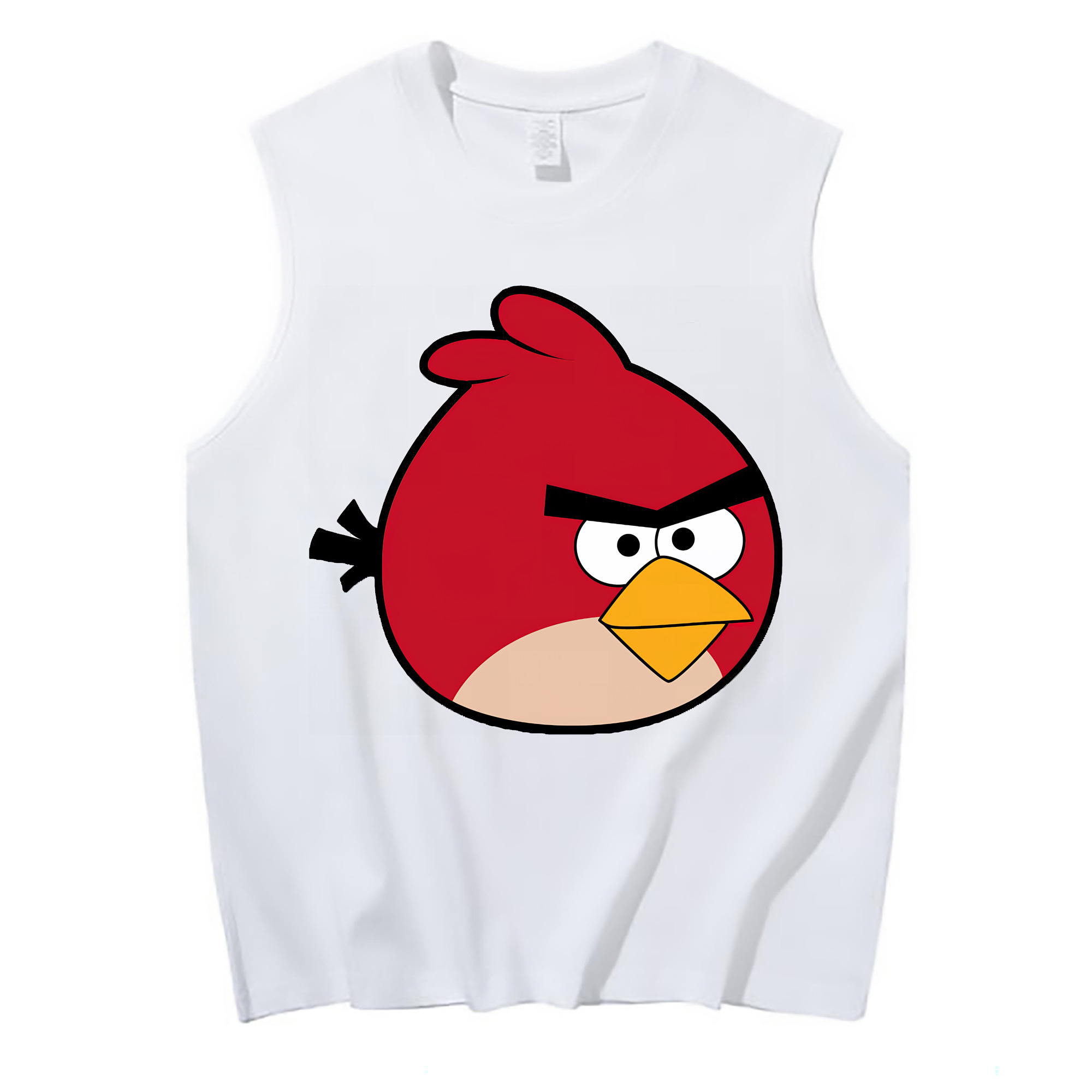 （画像用） Angry Birds アングリーバード コットン100％タンクトップ（フロントプリント）