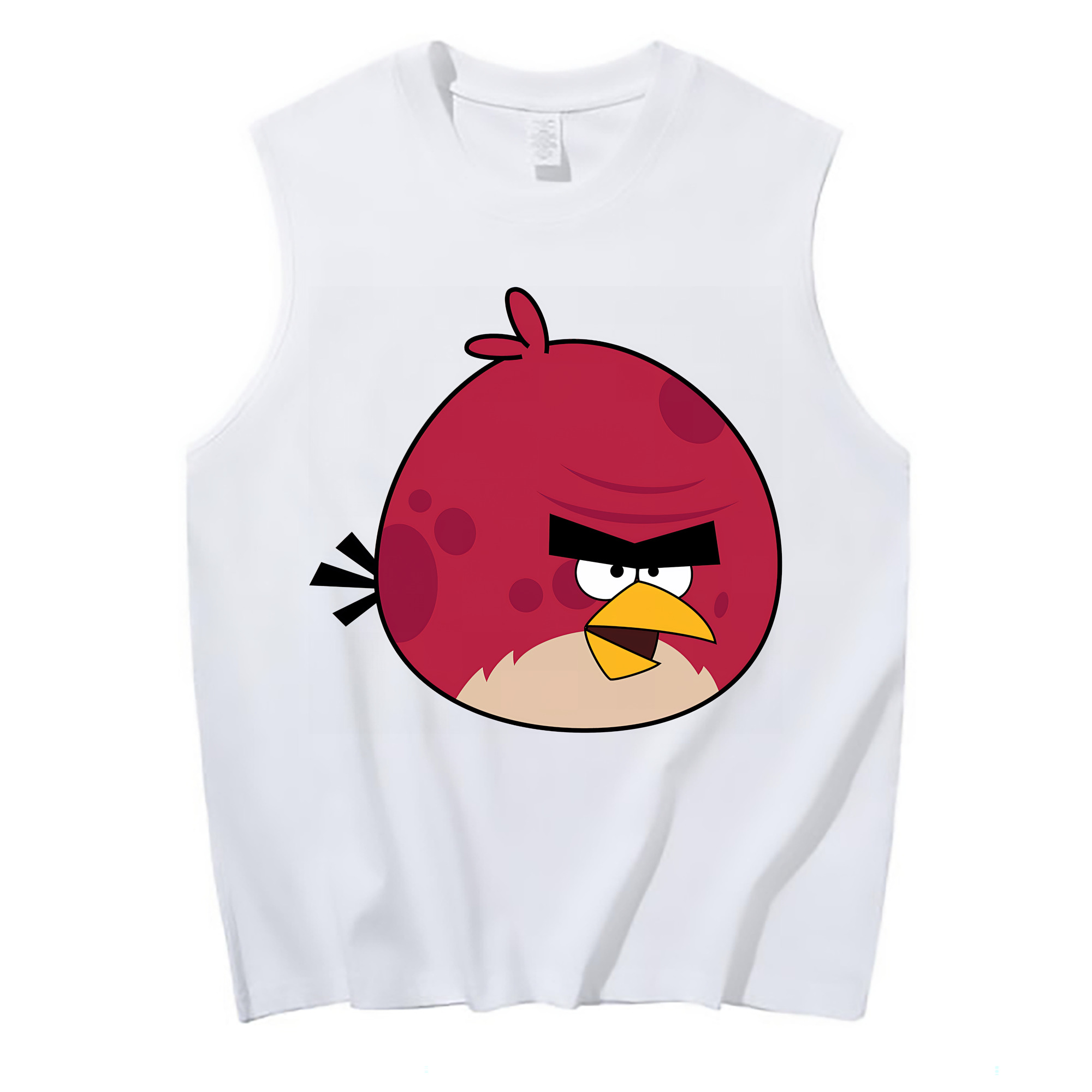 （画像用） Angry Birds アングリーバード コットン100％タンクトップ（フロントプリント）
