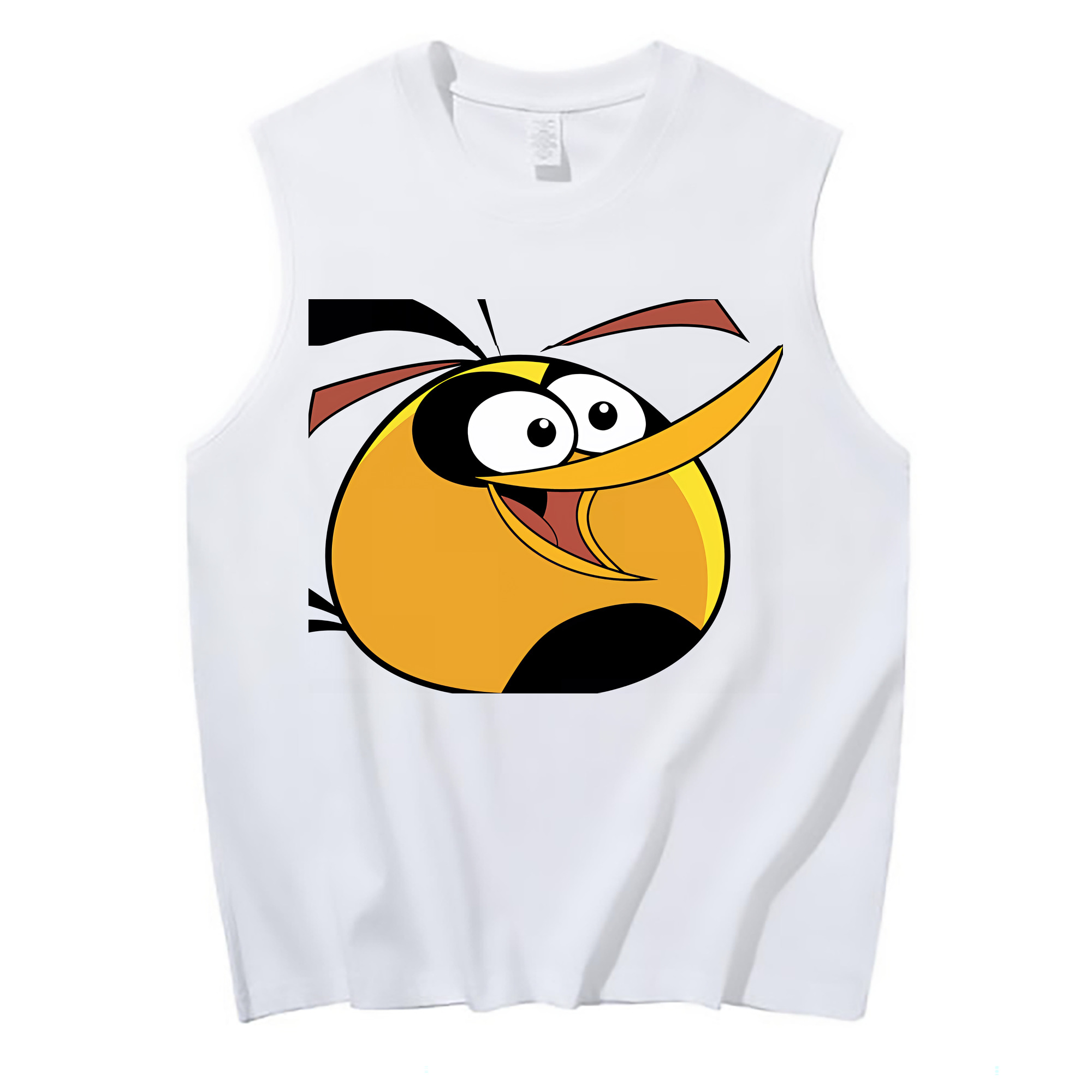 （画像用） Angry Birds アングリーバード コットン100％タンクトップ（フロントプリント）