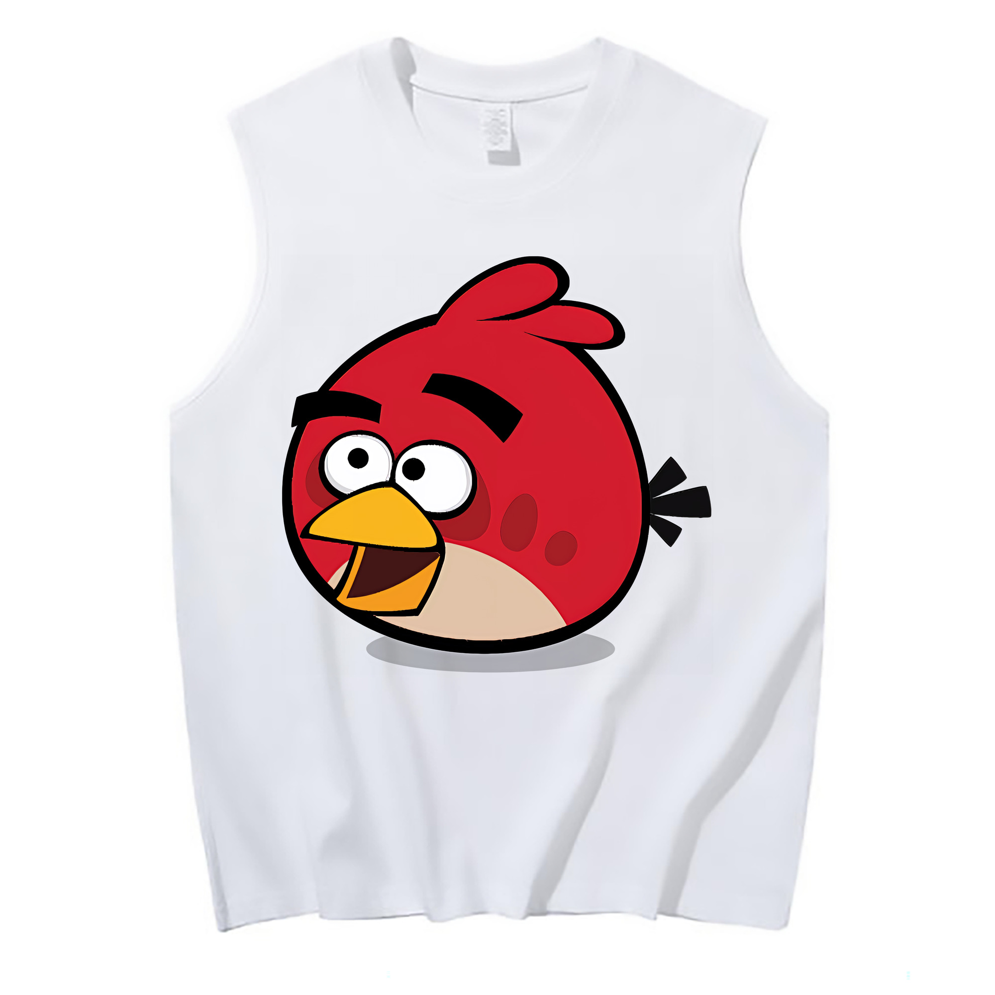 （画像用） Angry Birds アングリーバード コットン100％タンクトップ（フロントプリント）