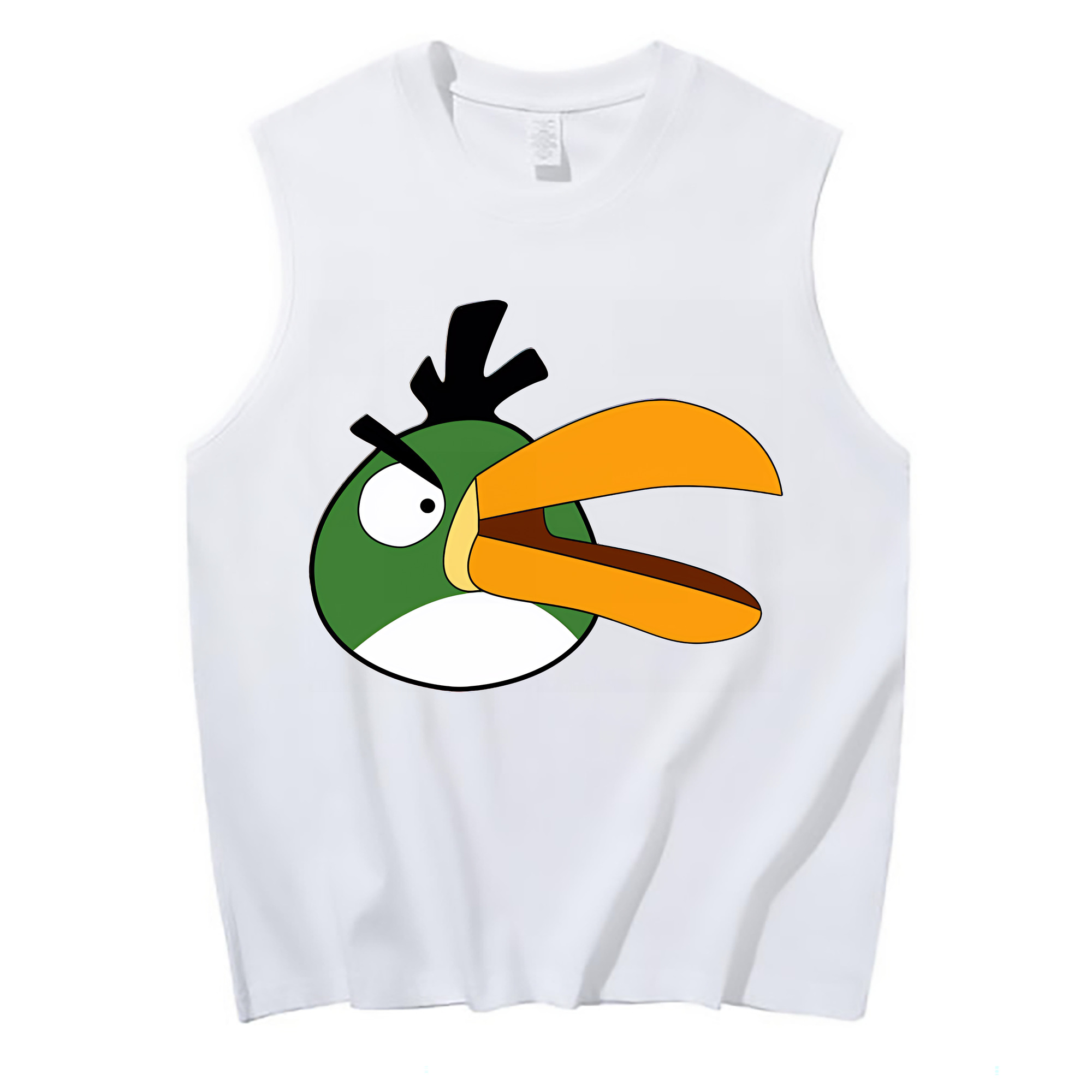 （画像用） Angry Birds アングリーバード コットン100％タンクトップ（フロントプリント）
