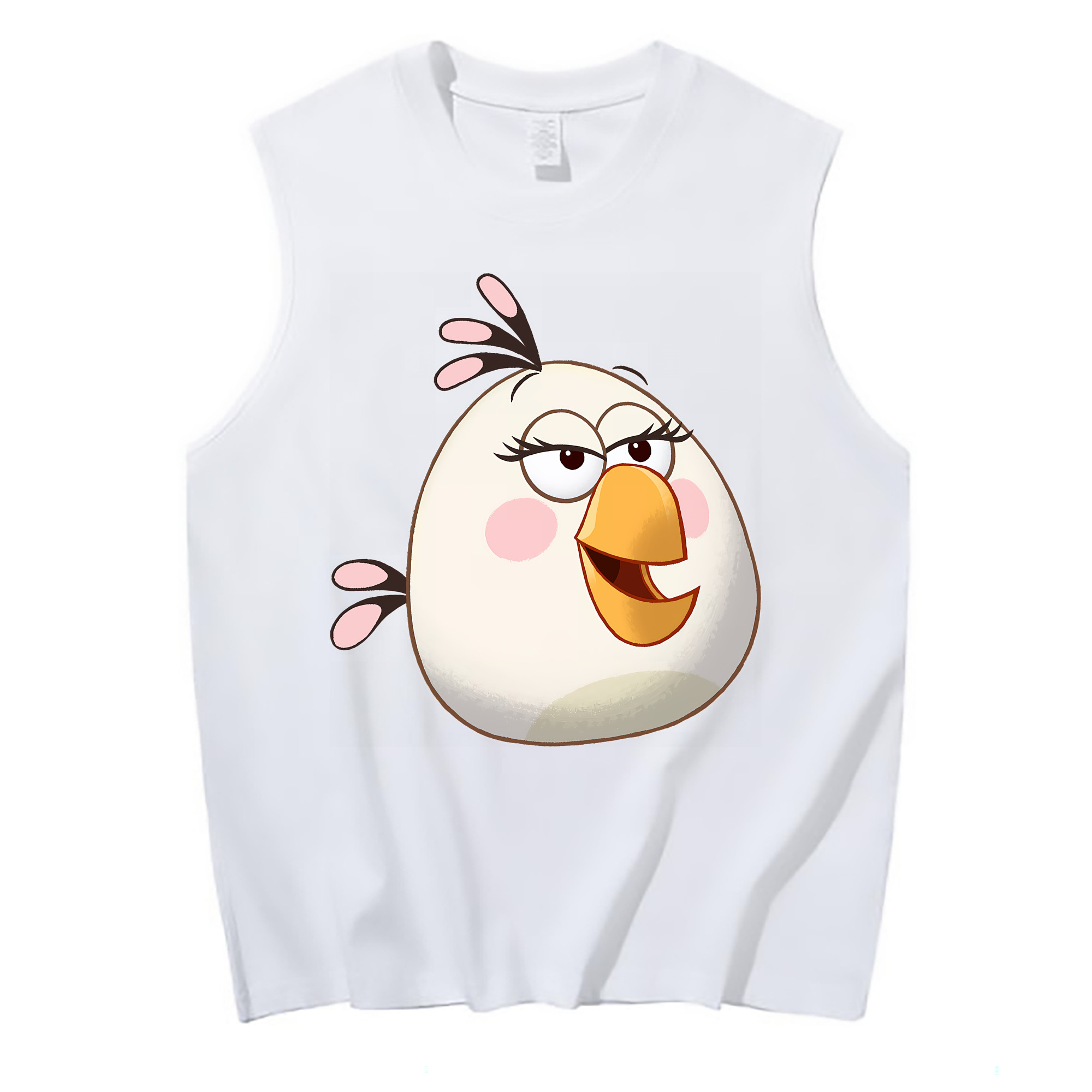 （画像用） Angry Birds アングリーバード コットン100％タンクトップ（フロントプリント）
