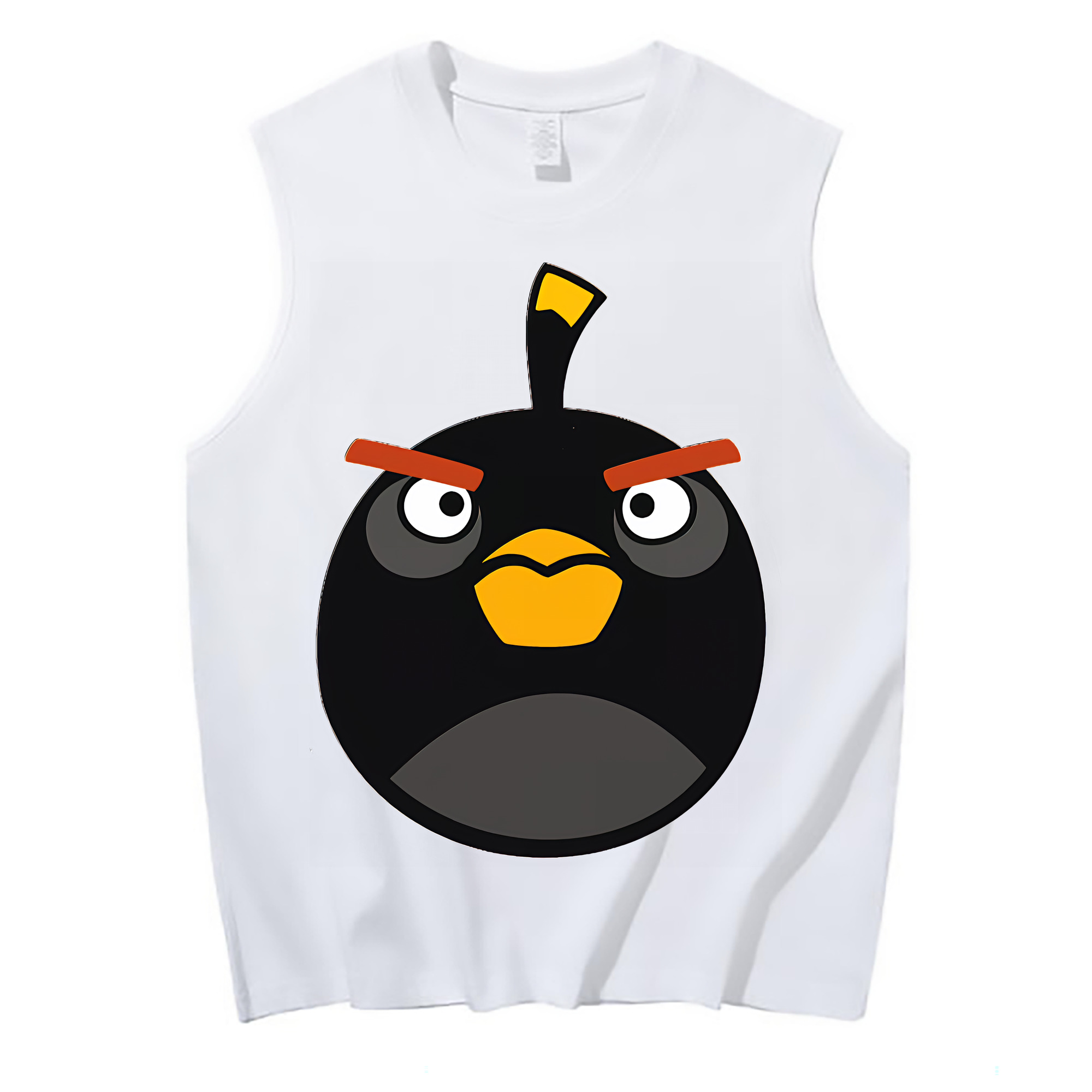 （画像用） Angry Birds アングリーバード コットン100％タンクトップ（フロントプリント）
