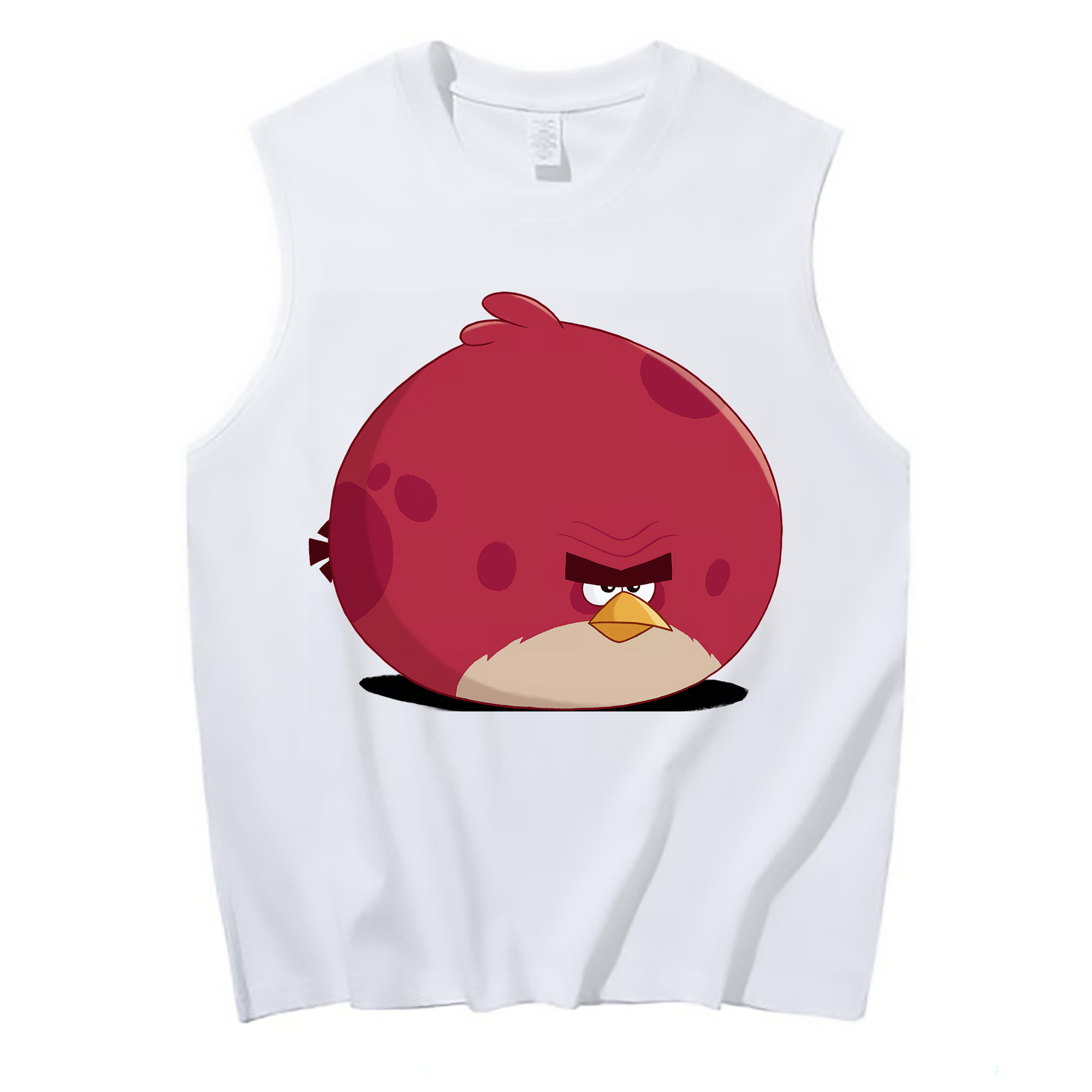 （画像用） Angry Birds アングリーバード コットン100％タンクトップ（フロントプリント）