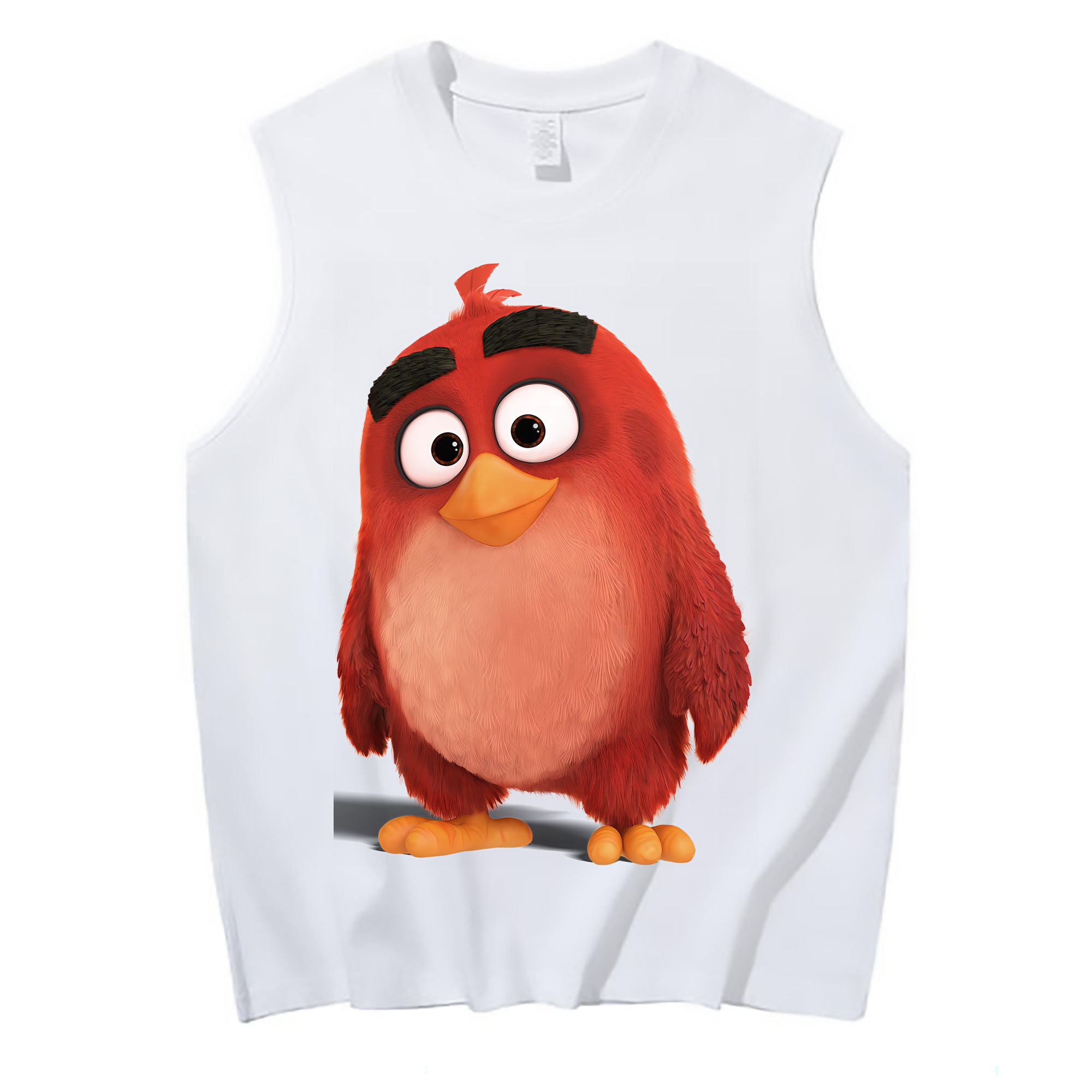 （画像用） Angry Birds アングリーバード コットン100％タンクトップ（フロントプリント）