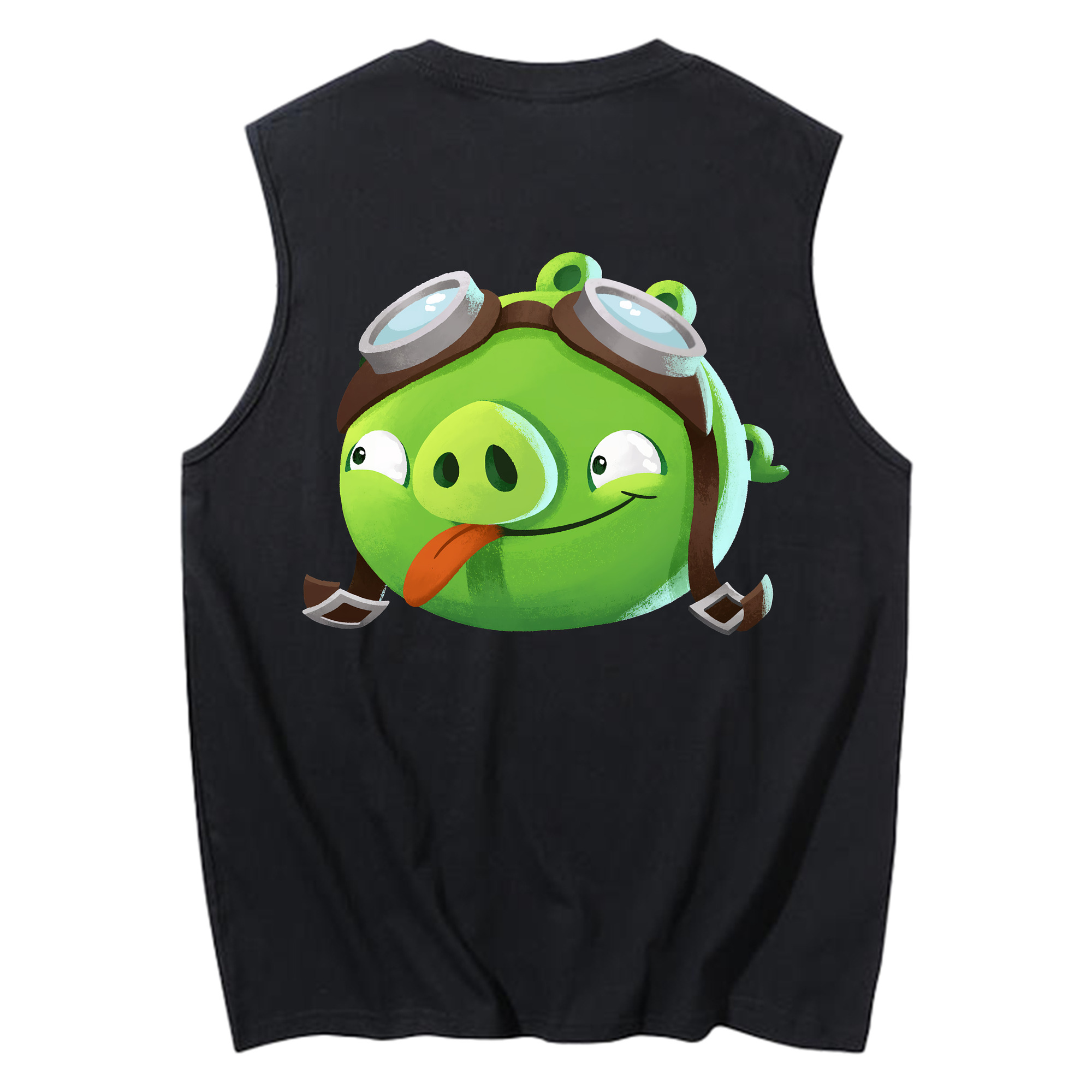 （画像用） Angry Birds アングリーバード コットン100％タンクトップ（背面プリント）