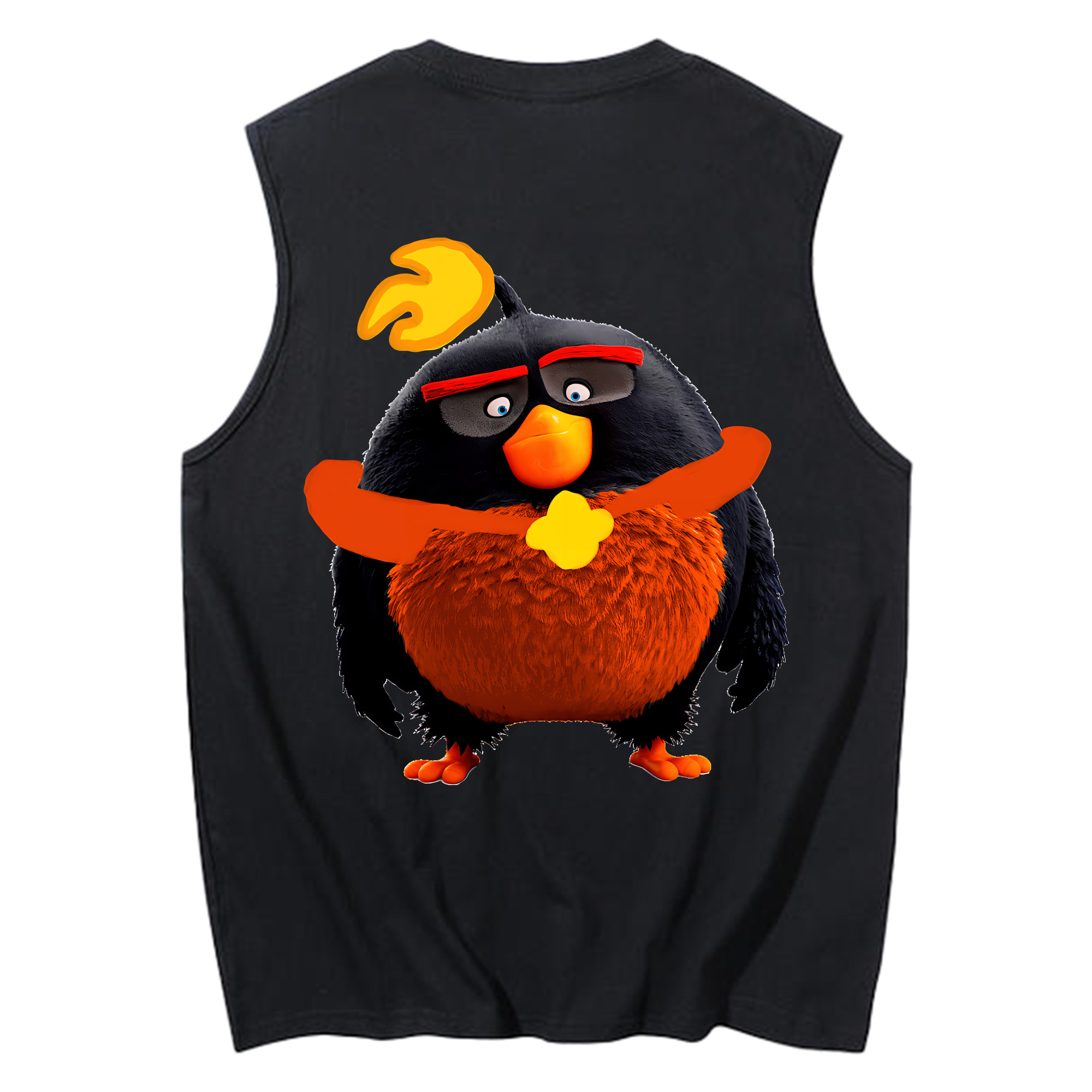（画像用） Angry Birds アングリーバード コットン100％タンクトップ（背面プリント）