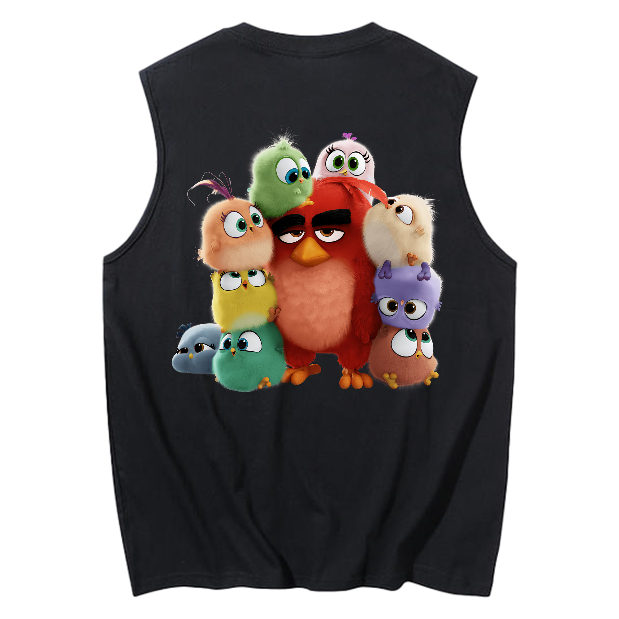 （画像用） Angry Birds アングリーバード コットン100％タンクトップ（背面プリント）
