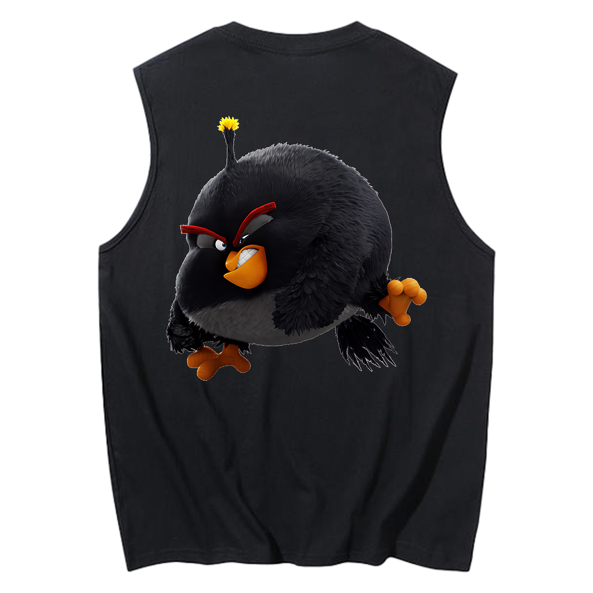 （画像用） Angry Birds アングリーバード コットン100％タンクトップ（背面プリント）