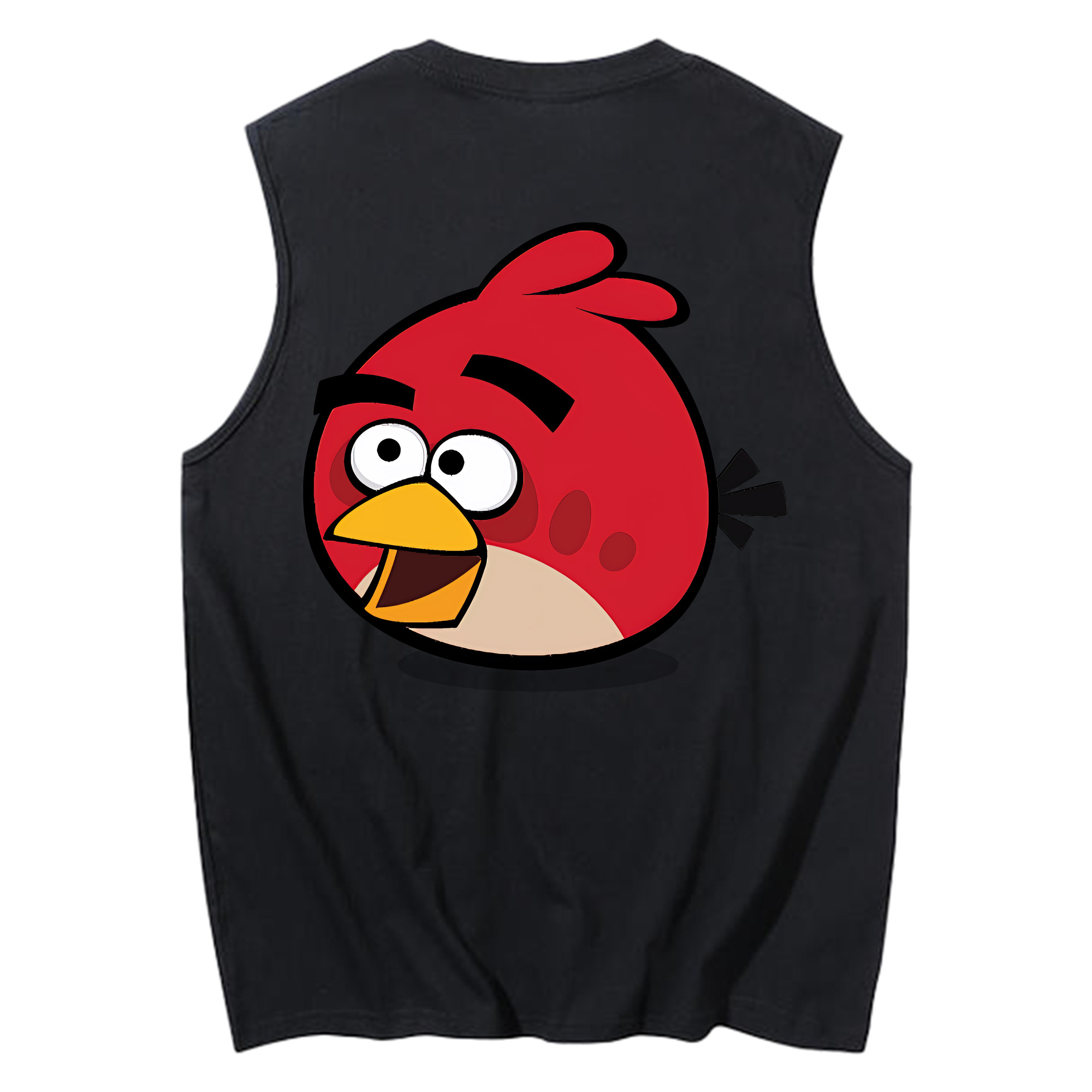 （画像用） Angry Birds アングリーバード コットン100％タンクトップ（背面プリント）