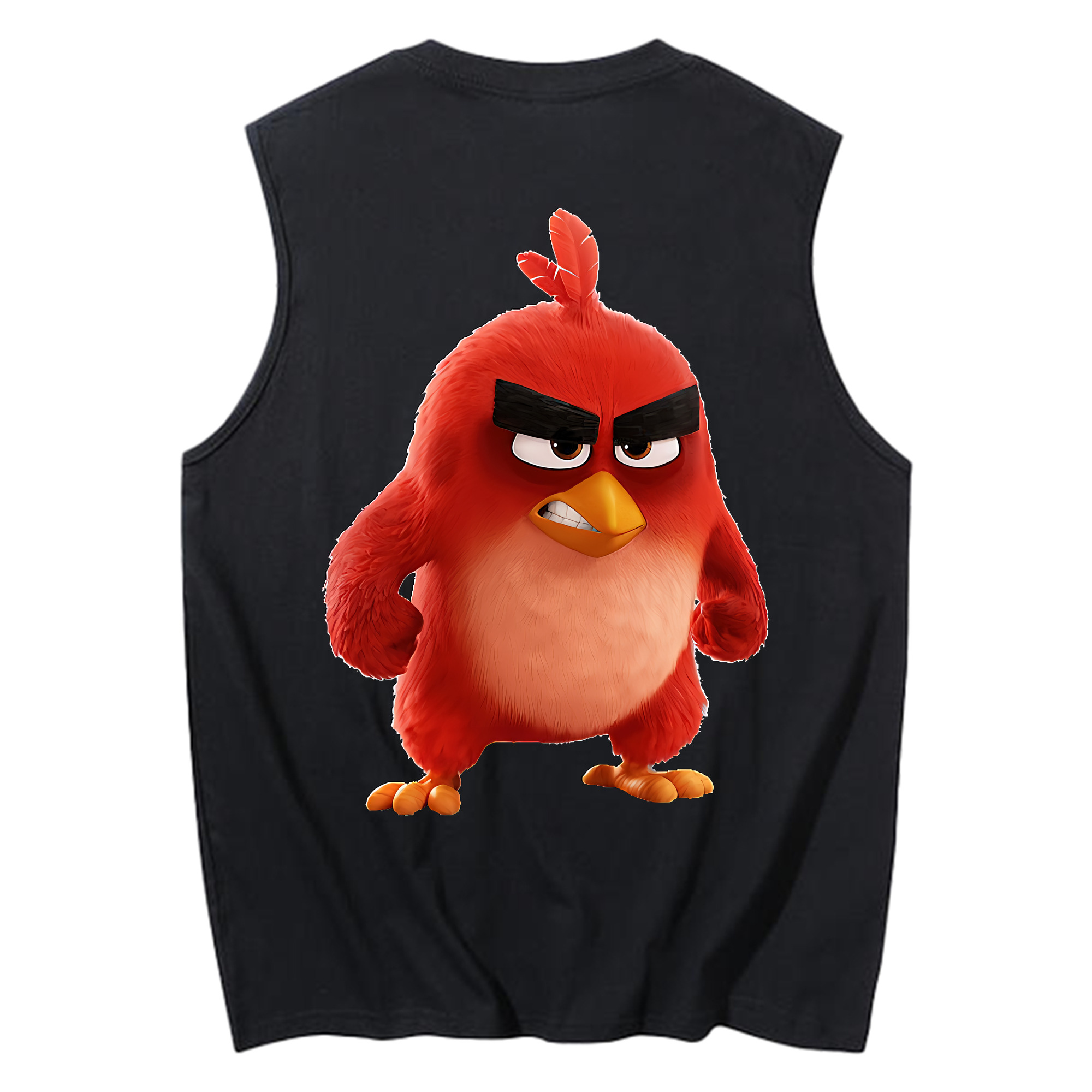 （画像用） Angry Birds アングリーバード コットン100％タンクトップ（背面プリント）