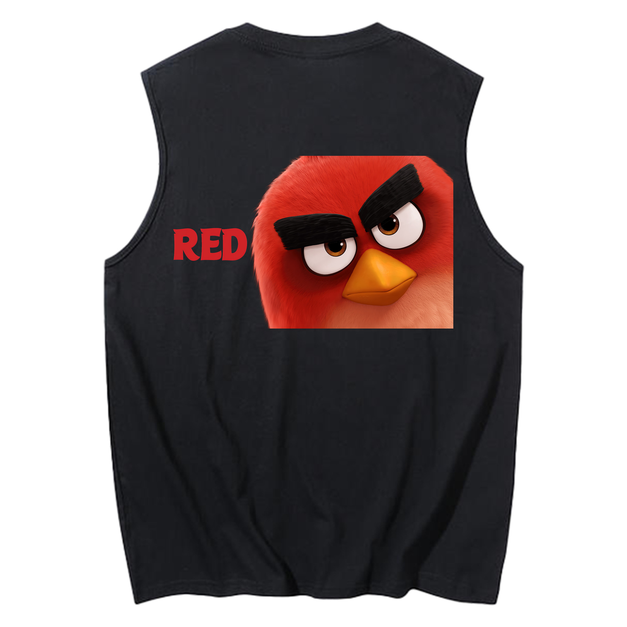 （画像用） Angry Birds アングリーバード コットン100％タンクトップ（背面プリント）