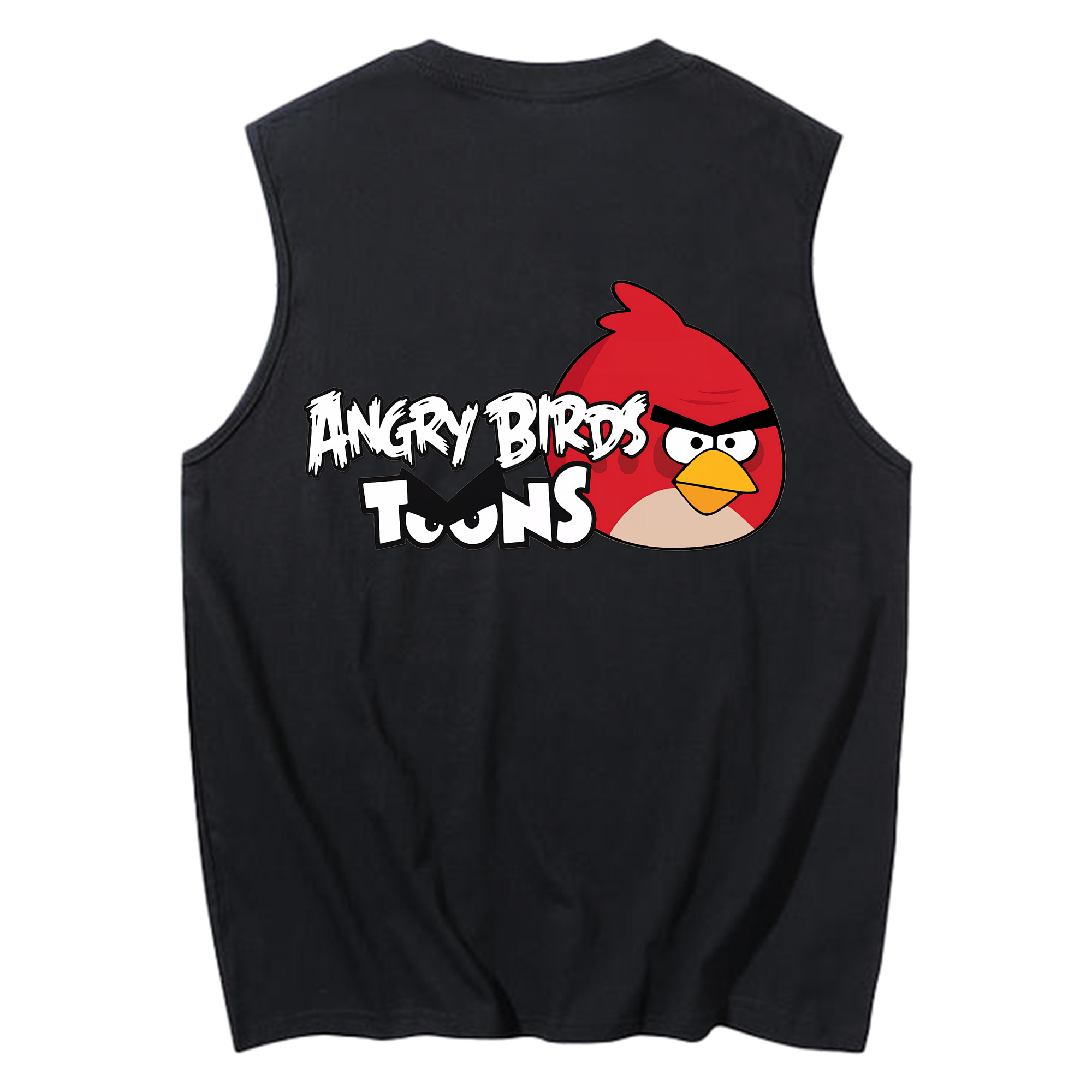 （画像用） Angry Birds アングリーバード コットン100％タンクトップ（背面プリント）