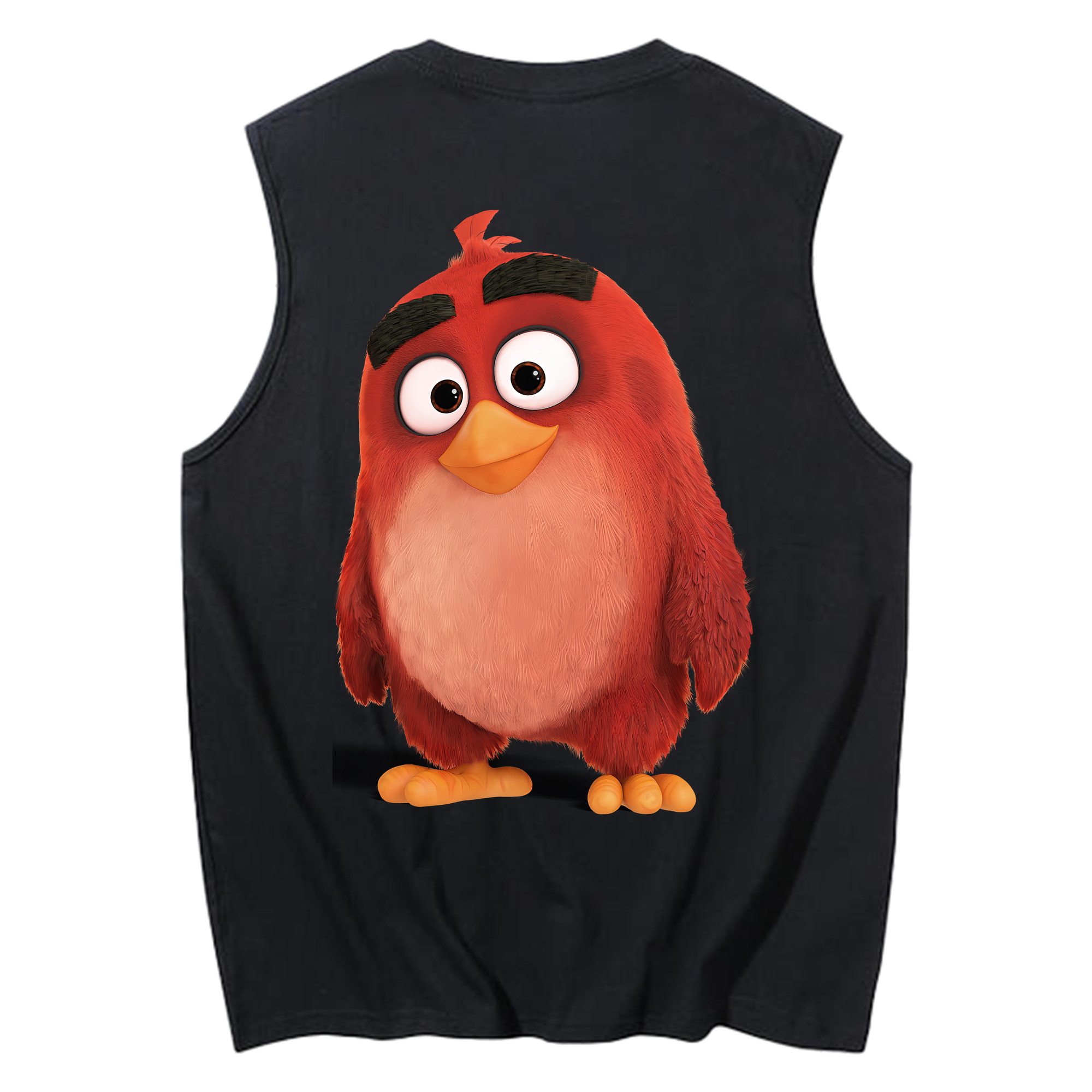 （画像用） Angry Birds アングリーバード コットン100％タンクトップ（背面プリント）