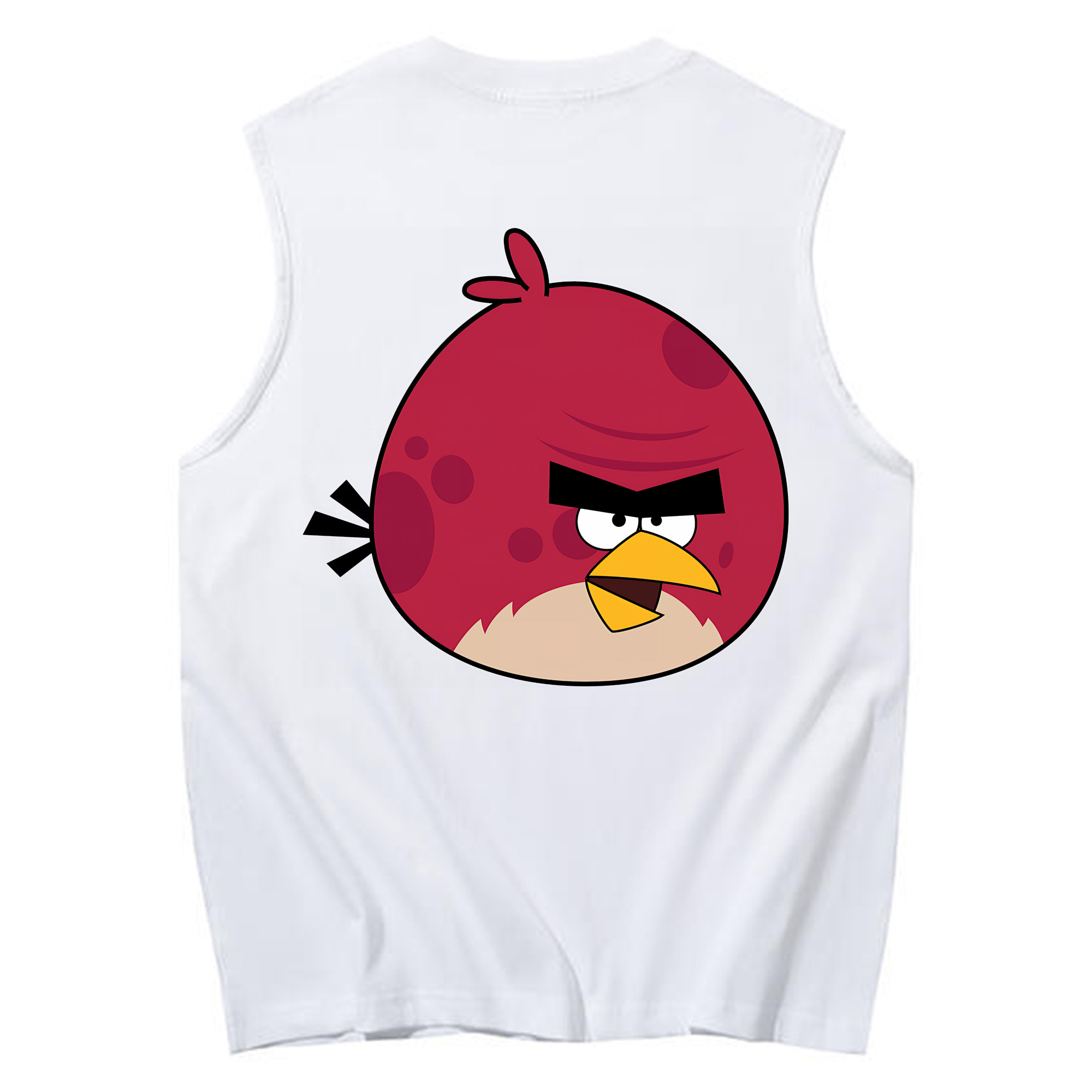 （画像用） Angry Birds アングリーバード コットン100％タンクトップ（背面プリント）