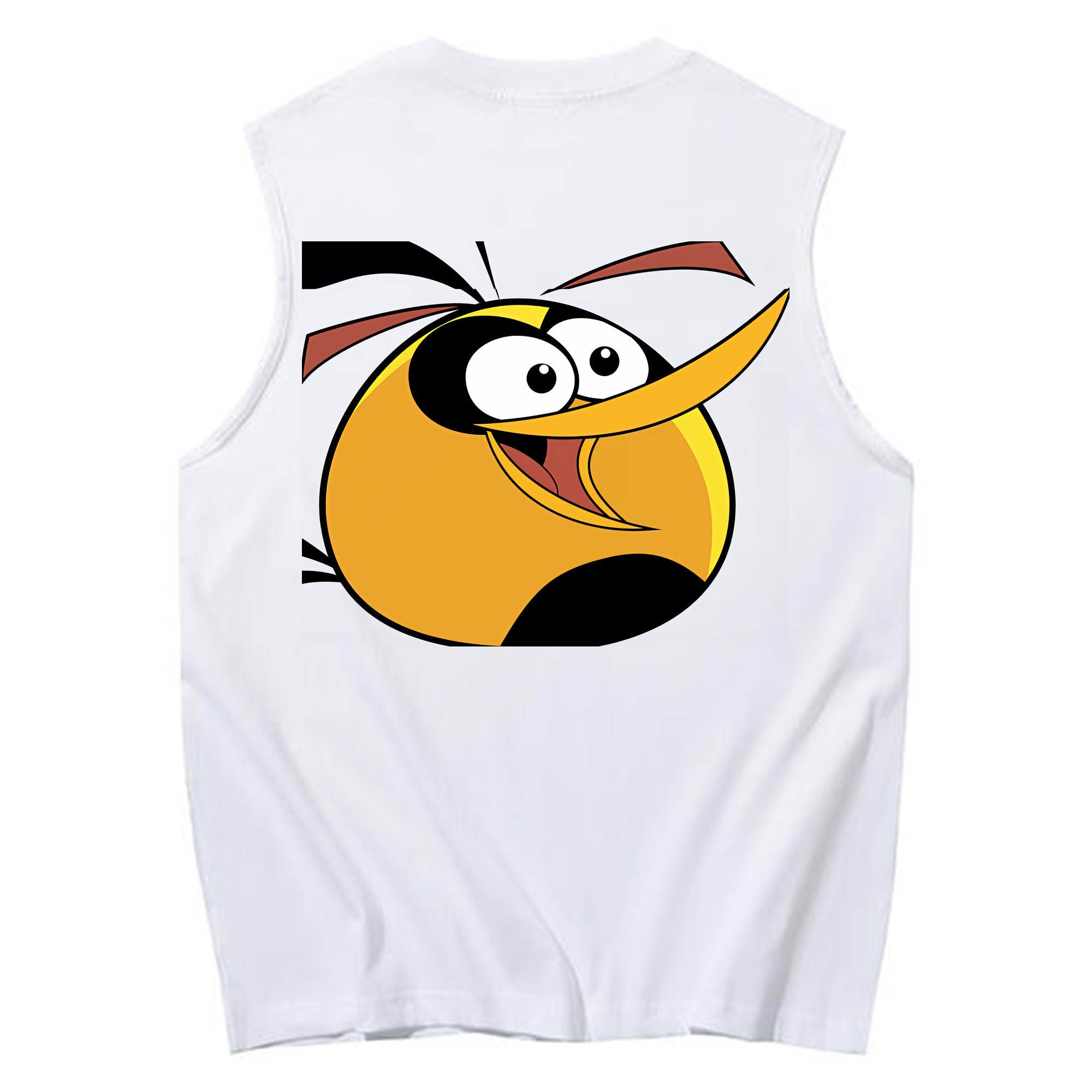 （画像用） Angry Birds アングリーバード コットン100％タンクトップ（背面プリント）