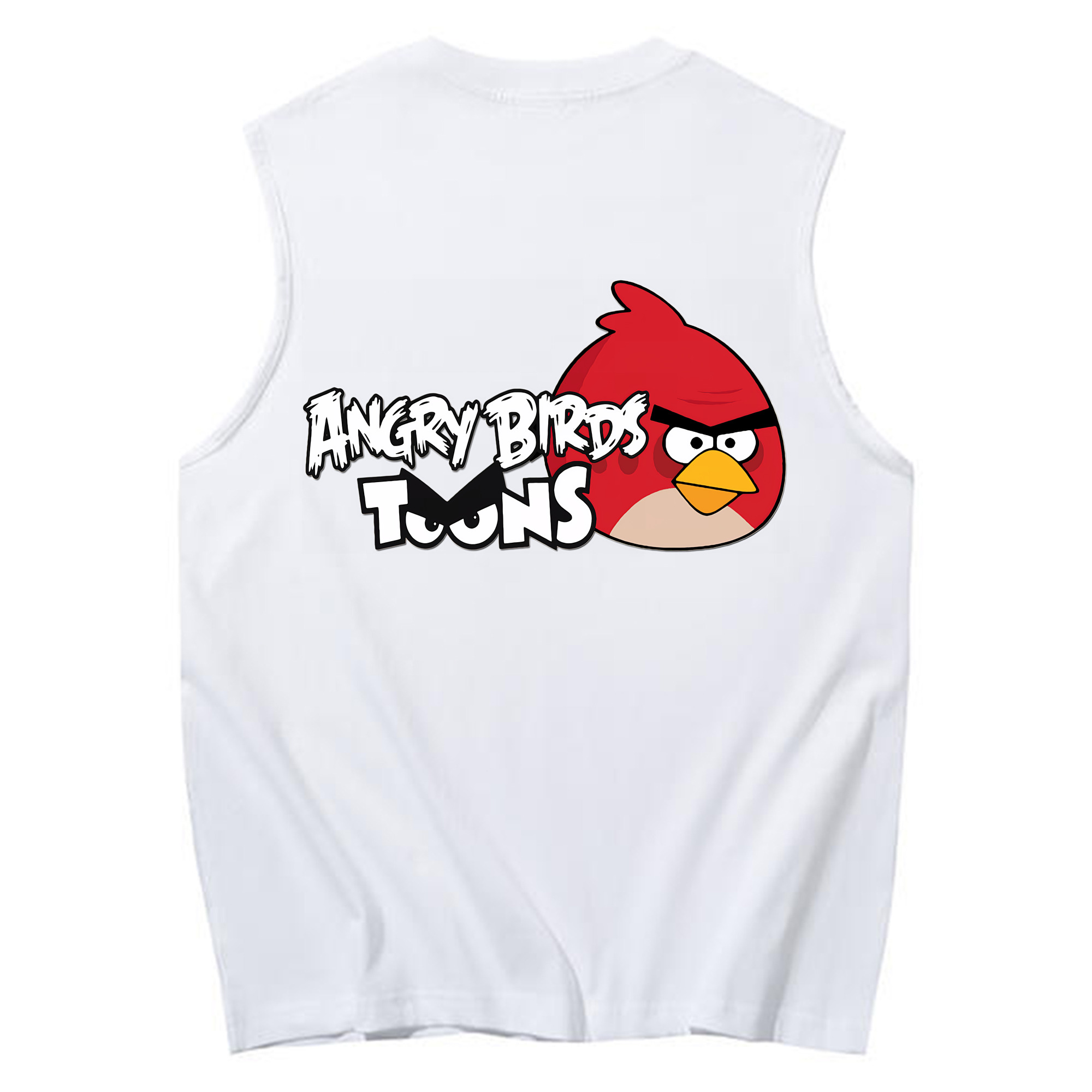 （画像用） Angry Birds アングリーバード コットン100％タンクトップ（背面プリント）