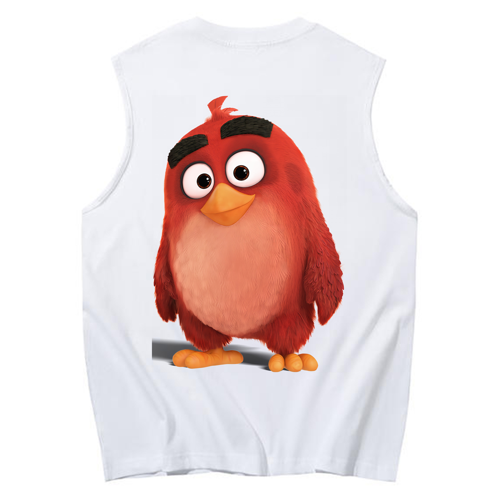 （画像用） Angry Birds アングリーバード コットン100％タンクトップ（背面プリント）