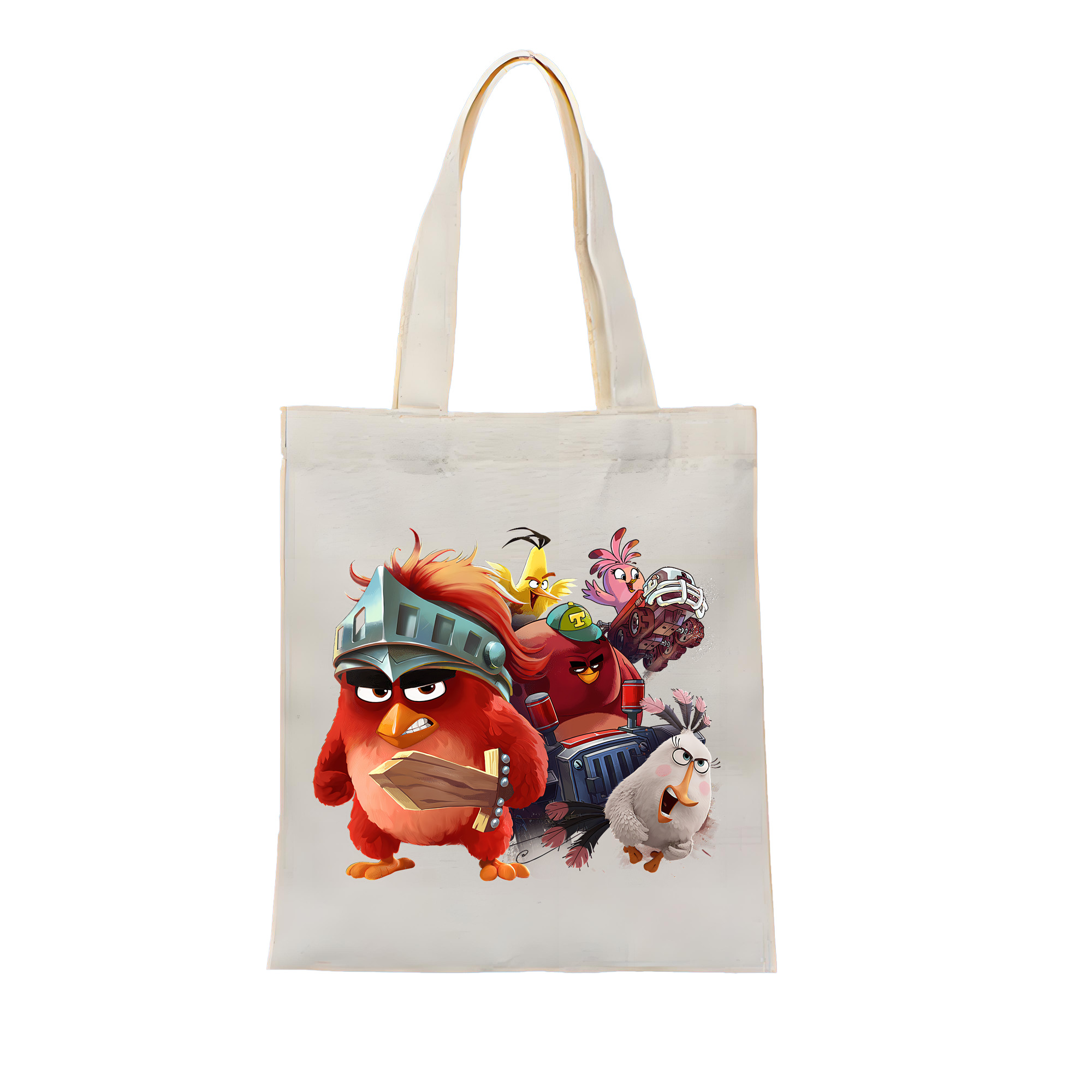 （画像用） Angry Birds アングリーバード 縦型キャンバス生地手提げバッグ　トートバッグ