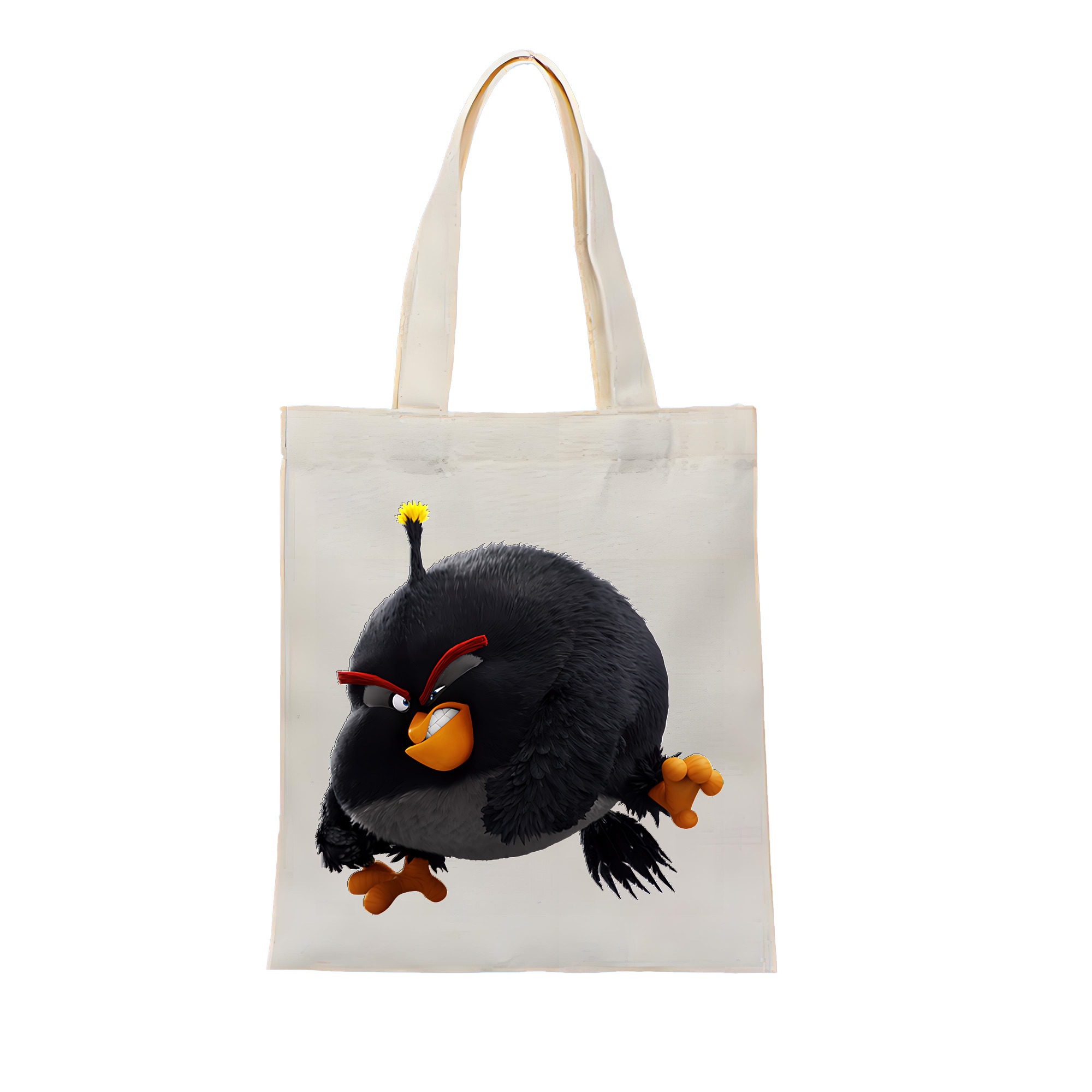 （画像用） Angry Birds アングリーバード 縦型キャンバス生地手提げバッグ　トートバッグ