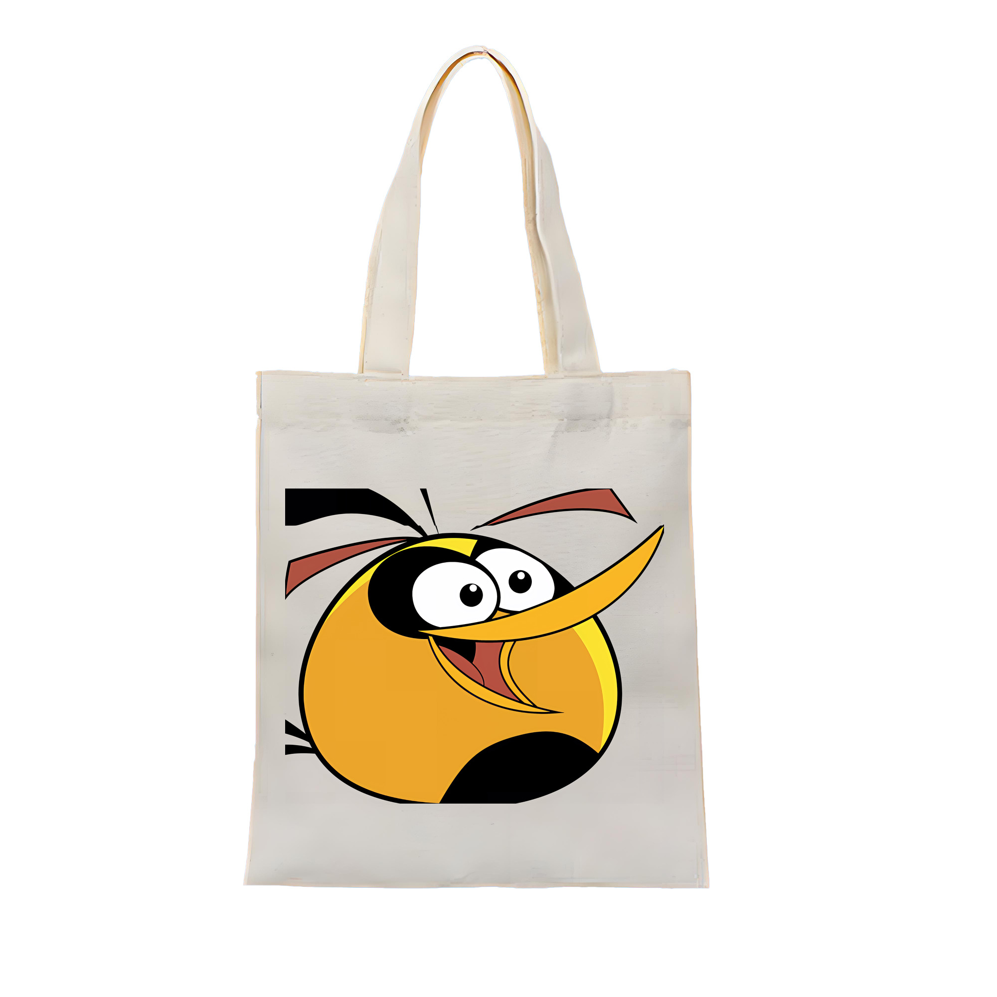 （画像用） Angry Birds アングリーバード 縦型キャンバス生地手提げバッグ　トートバッグ