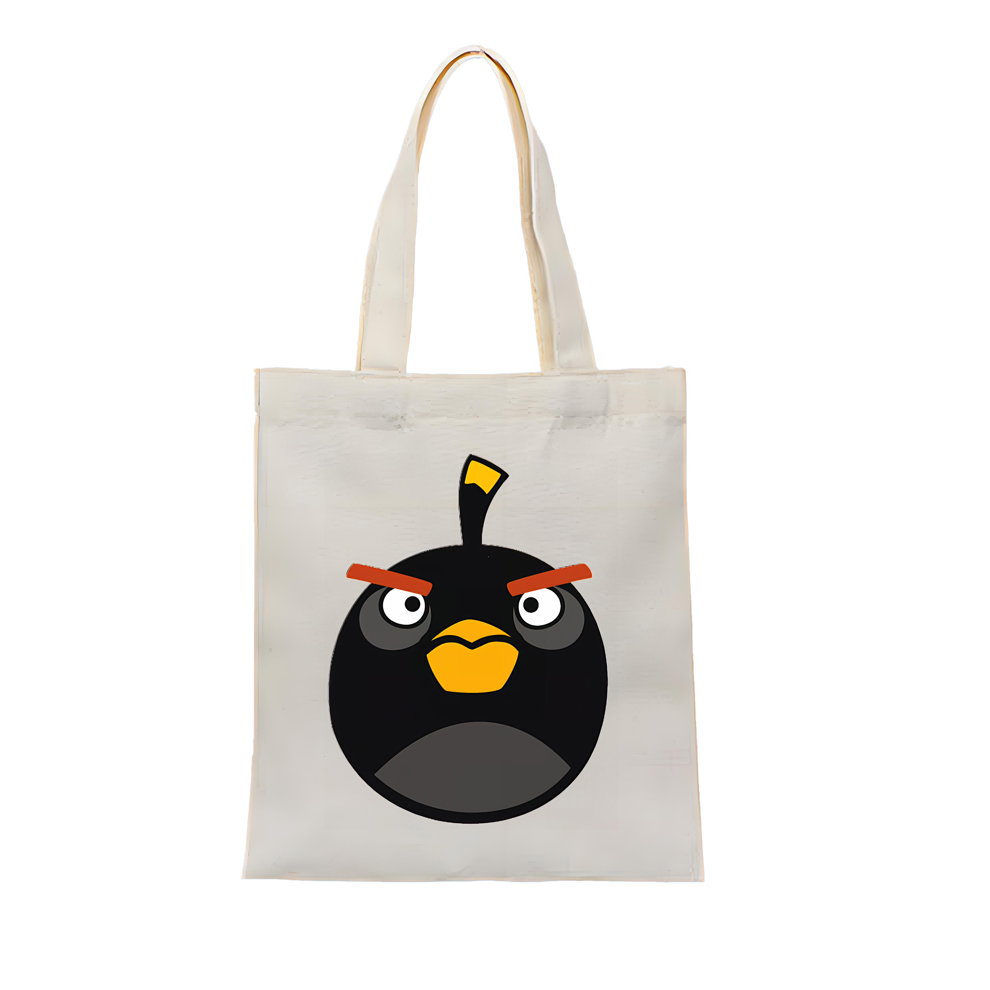 （画像用） Angry Birds アングリーバード 縦型キャンバス生地手提げバッグ　トートバッグ