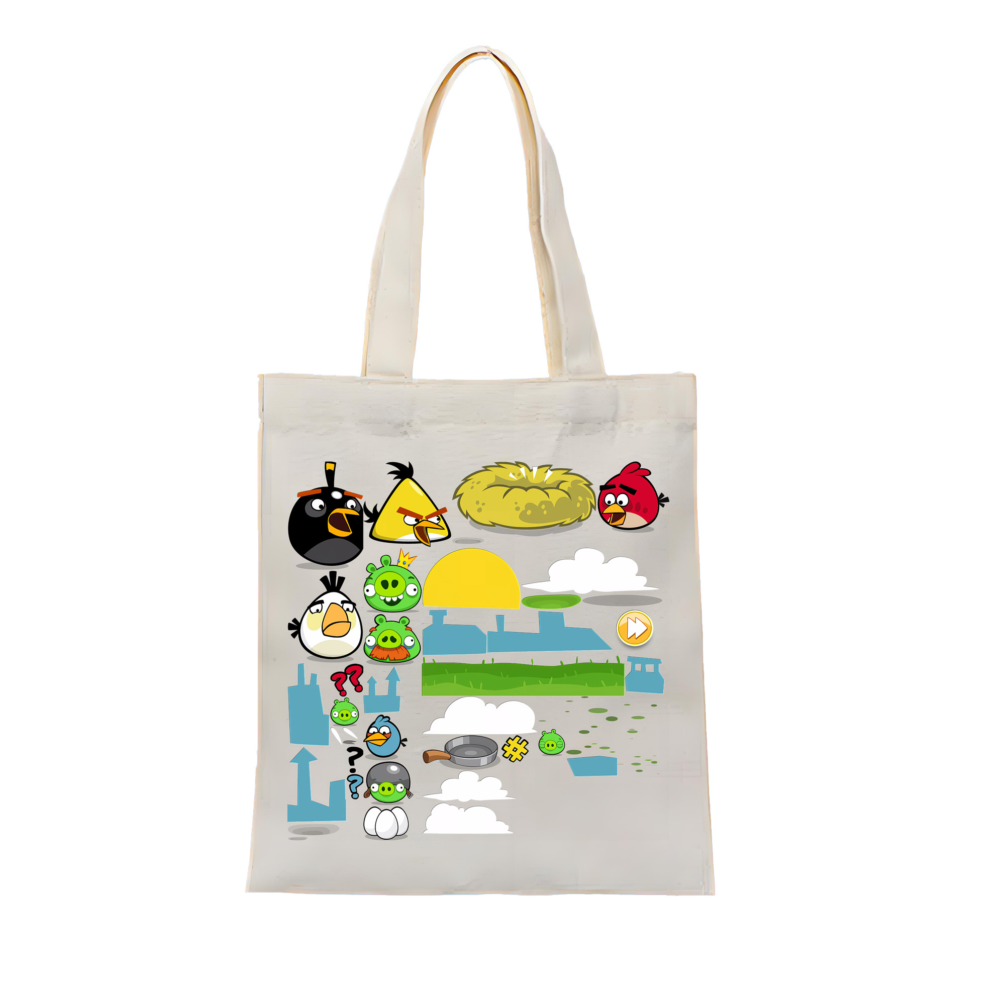 Angry Birds アングリーバード 縦型キャンバス生地手提げバッグ　トートバッグ