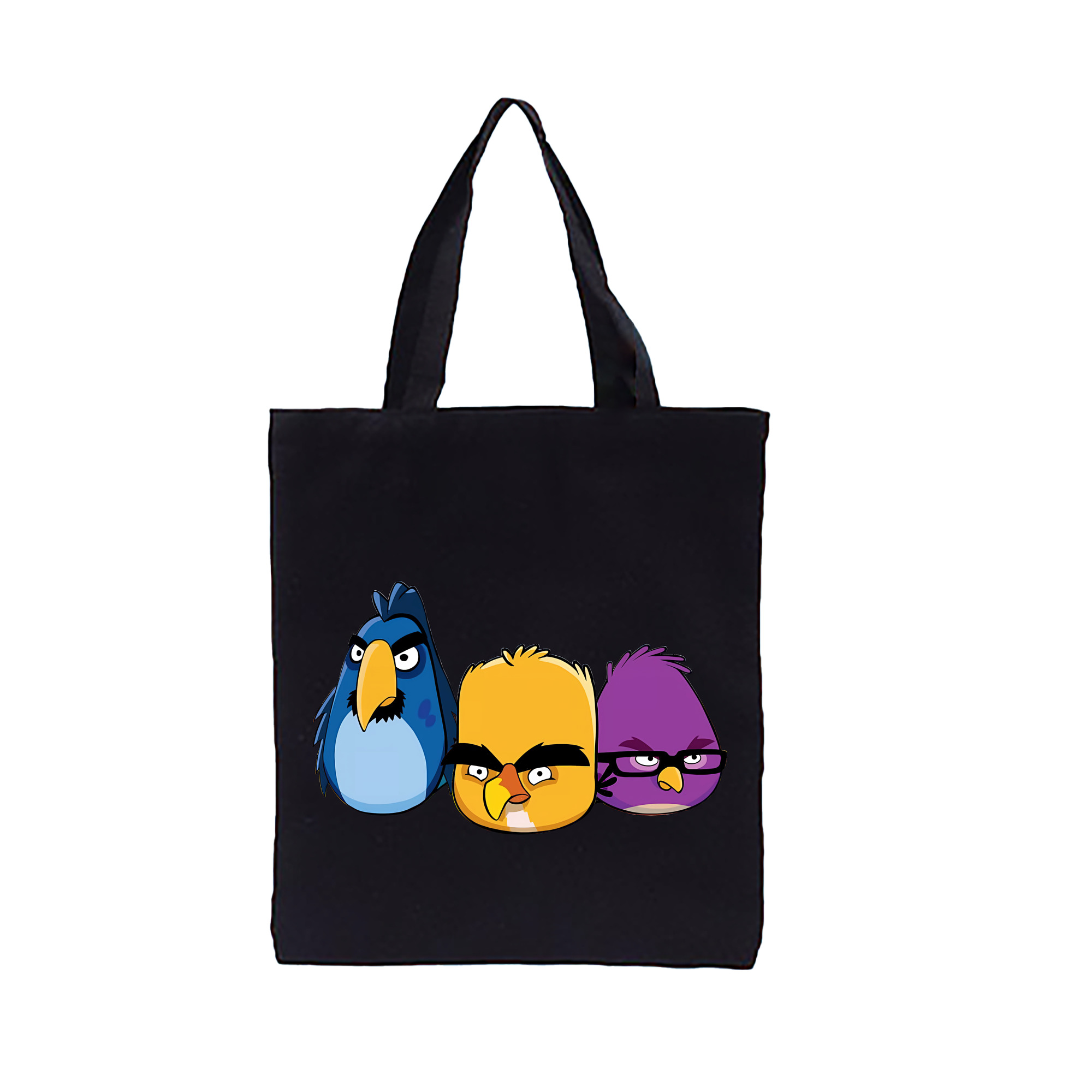 （画像用） Angry Birds アングリーバード 縦型キャンバス生地手提げバッグ　トートバッグ