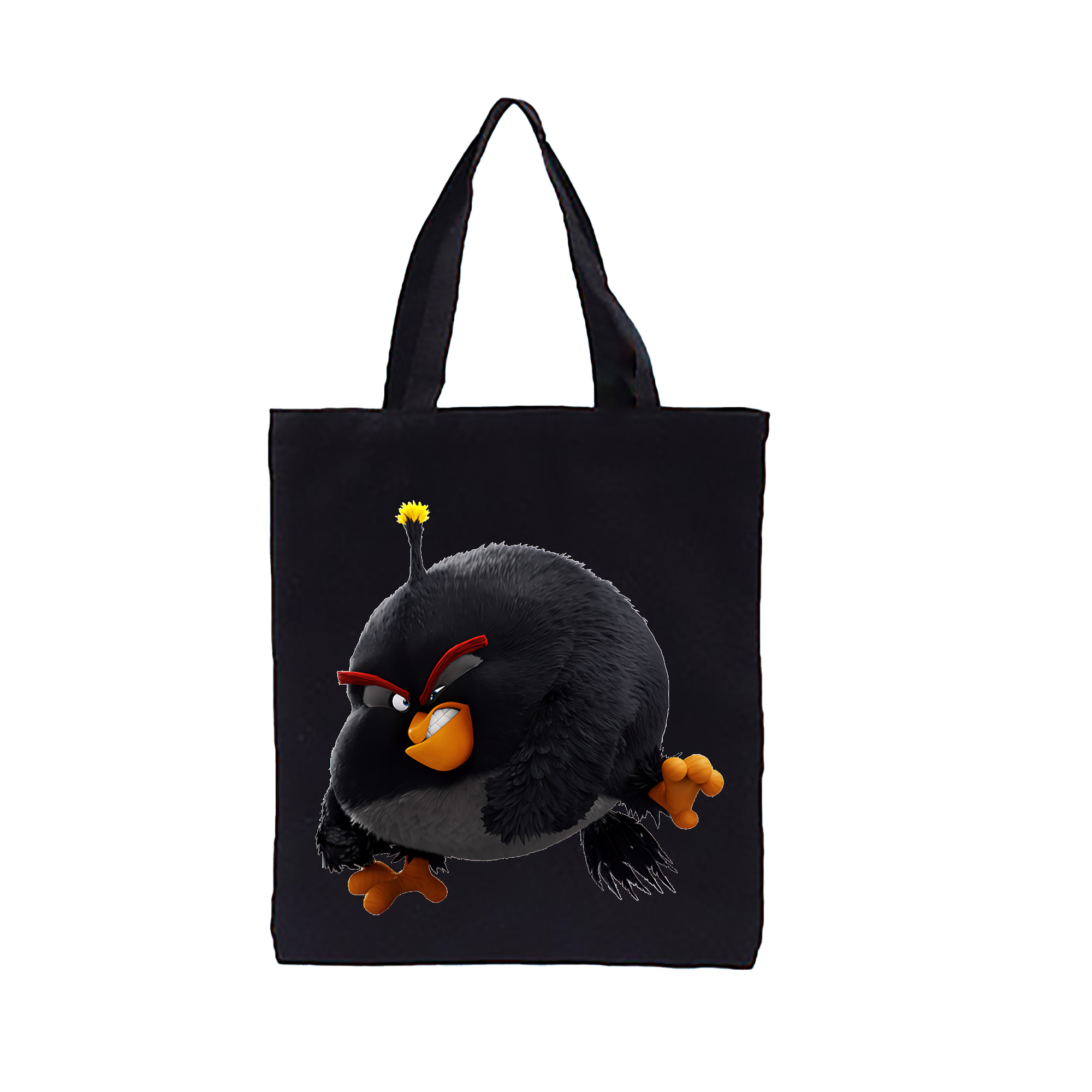 （画像用） Angry Birds アングリーバード 縦型キャンバス生地手提げバッグ　トートバッグ