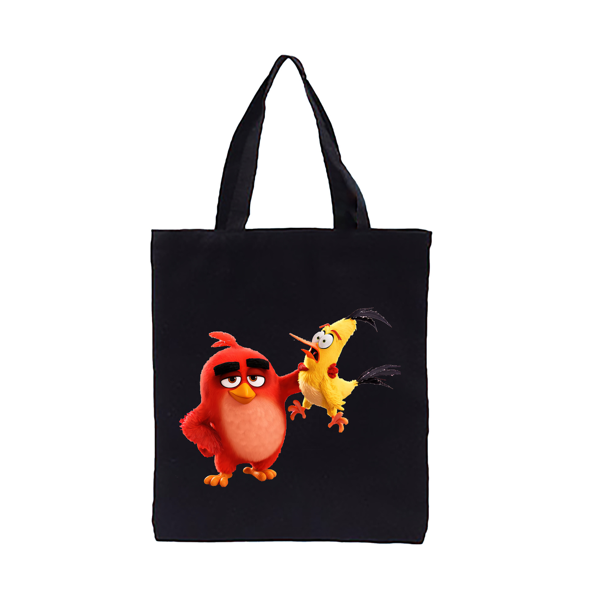 （画像用） Angry Birds アングリーバード 縦型キャンバス生地手提げバッグ　トートバッグ