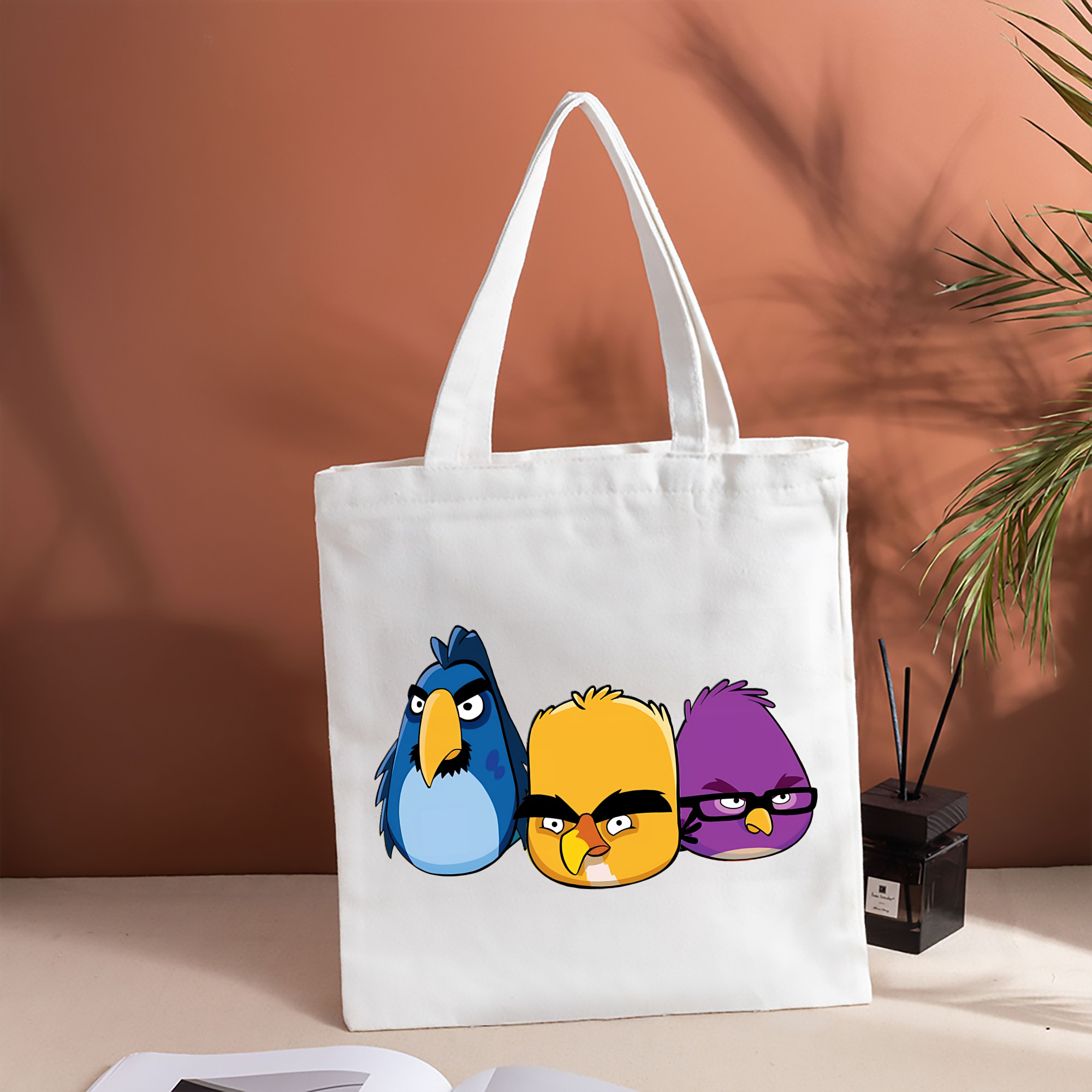 Angry Birds アングリーバード 縦型キャンバス生地手提げバッグ　トートバッグ