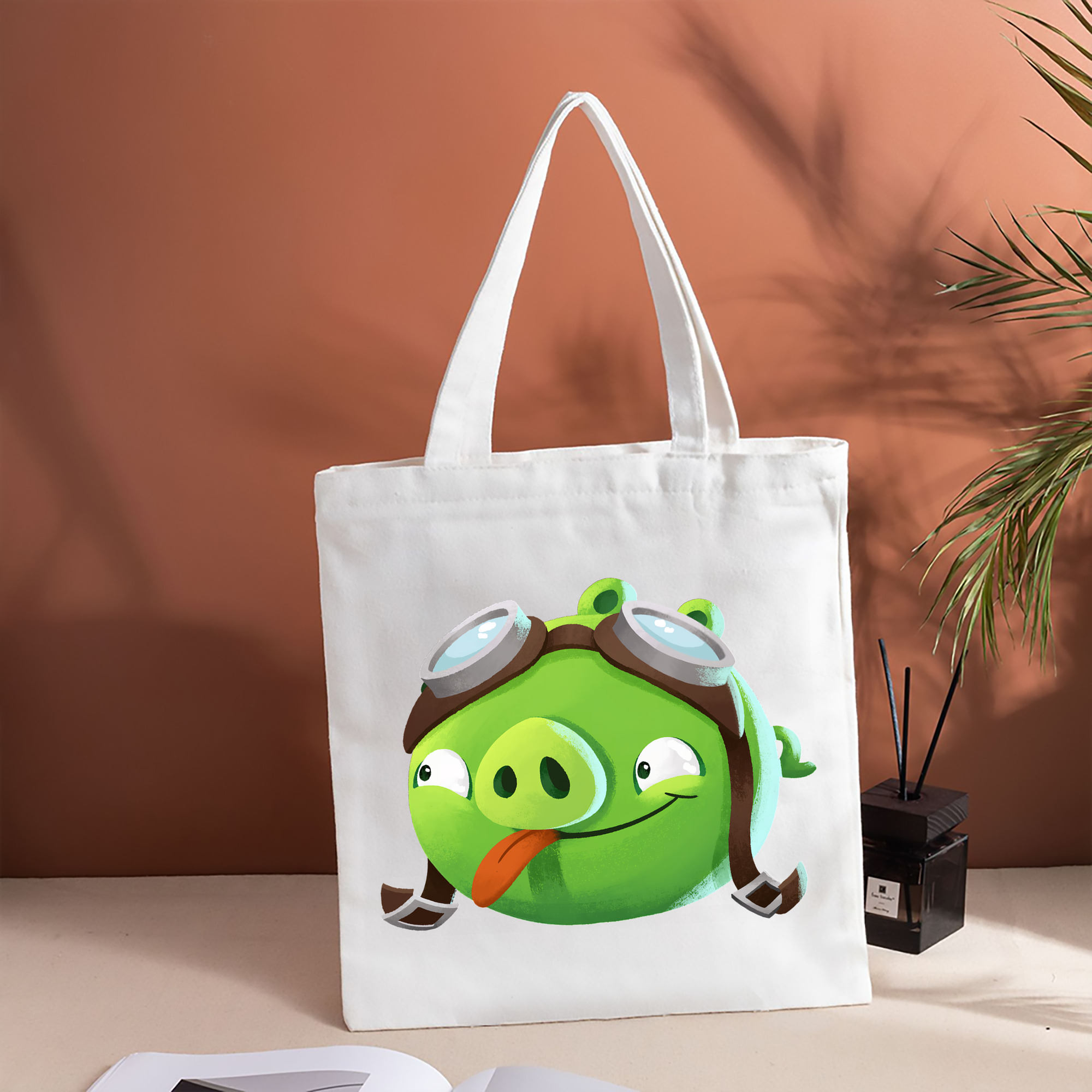 Angry Birds アングリーバード 縦型キャンバス生地手提げバッグ　トートバッグ