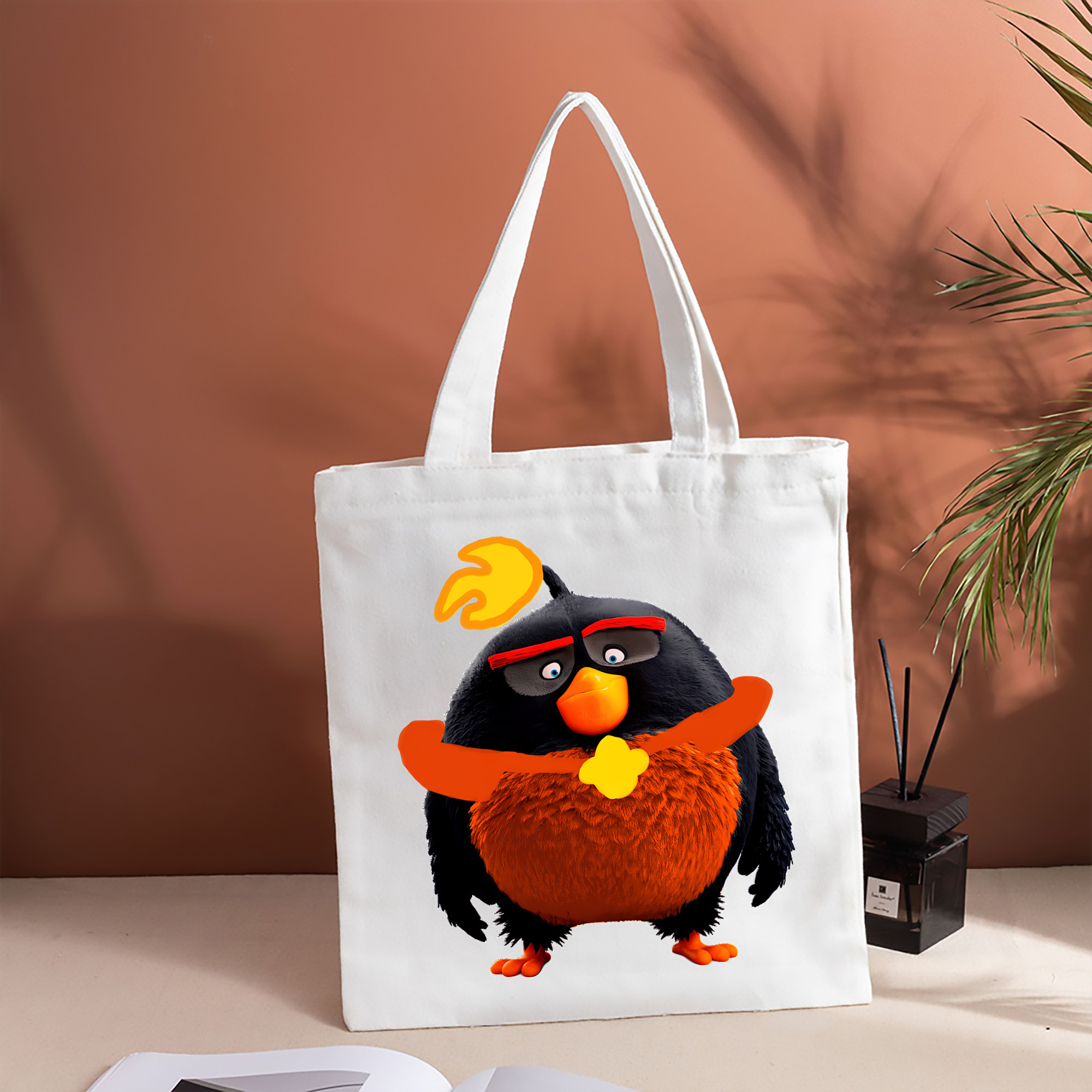 Angry Birds アングリーバード 縦型キャンバス生地手提げバッグ　トートバッグ