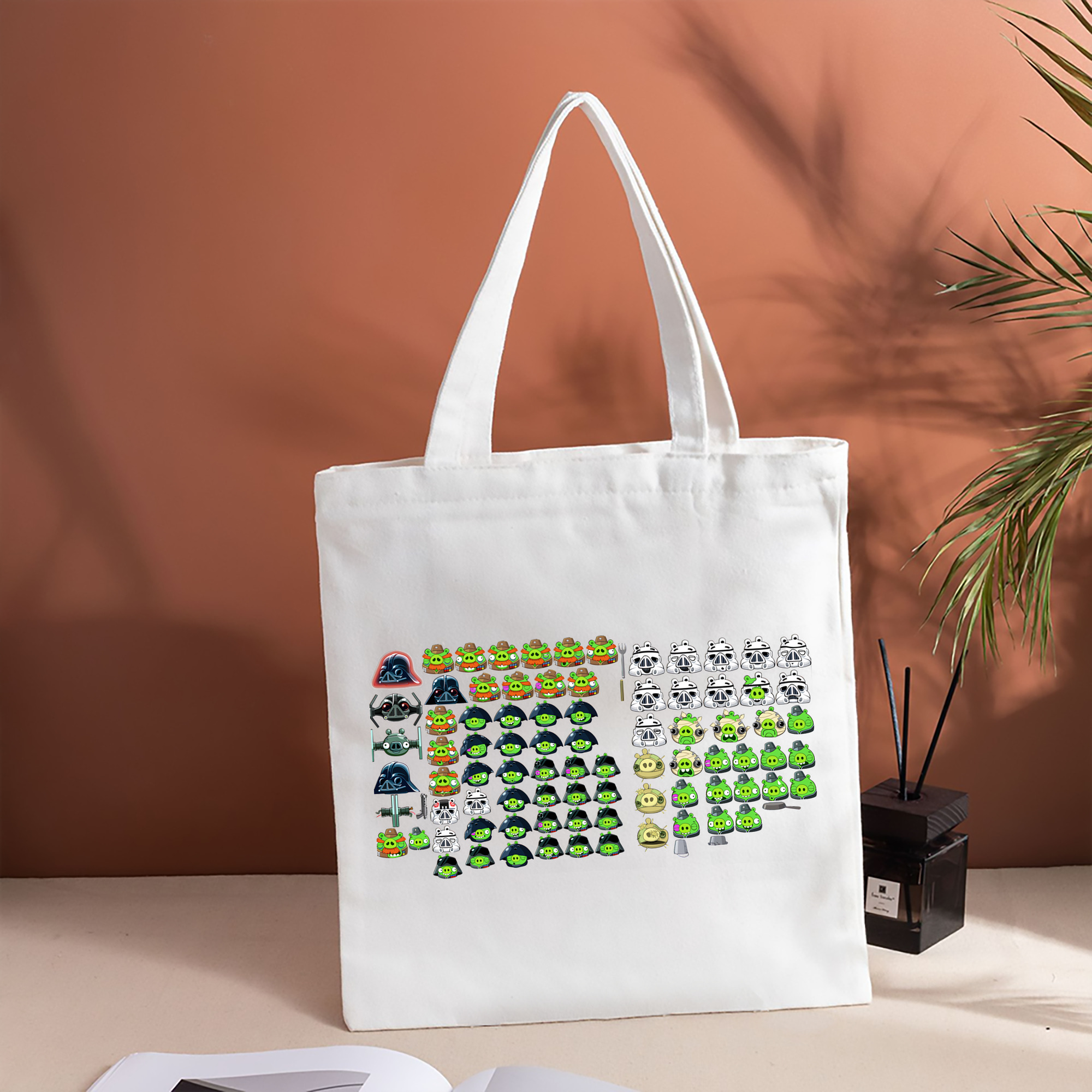 Angry Birds アングリーバード 縦型キャンバス生地手提げバッグ　トートバッグ