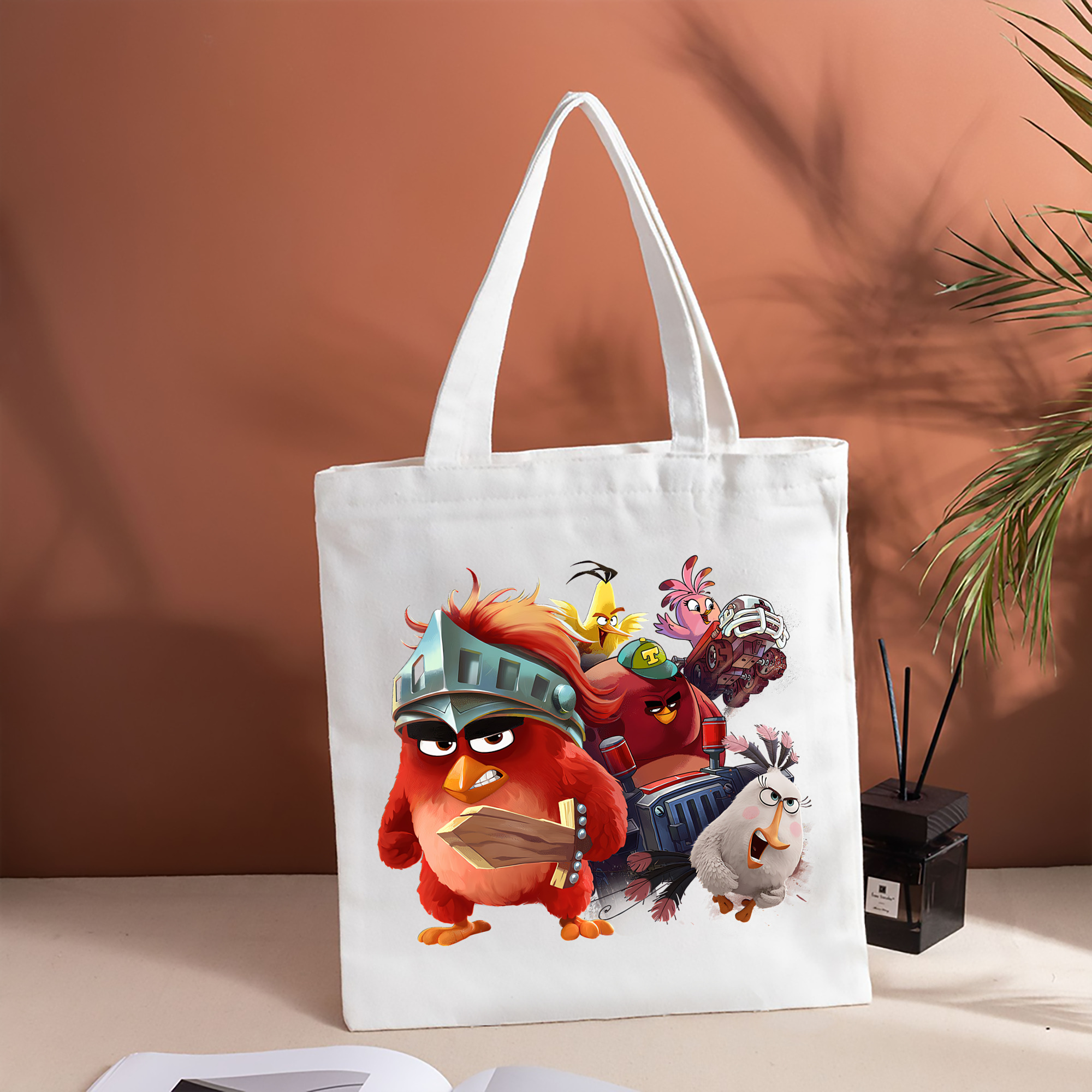 Angry Birds アングリーバード 縦型キャンバス生地手提げバッグ　トートバッグ