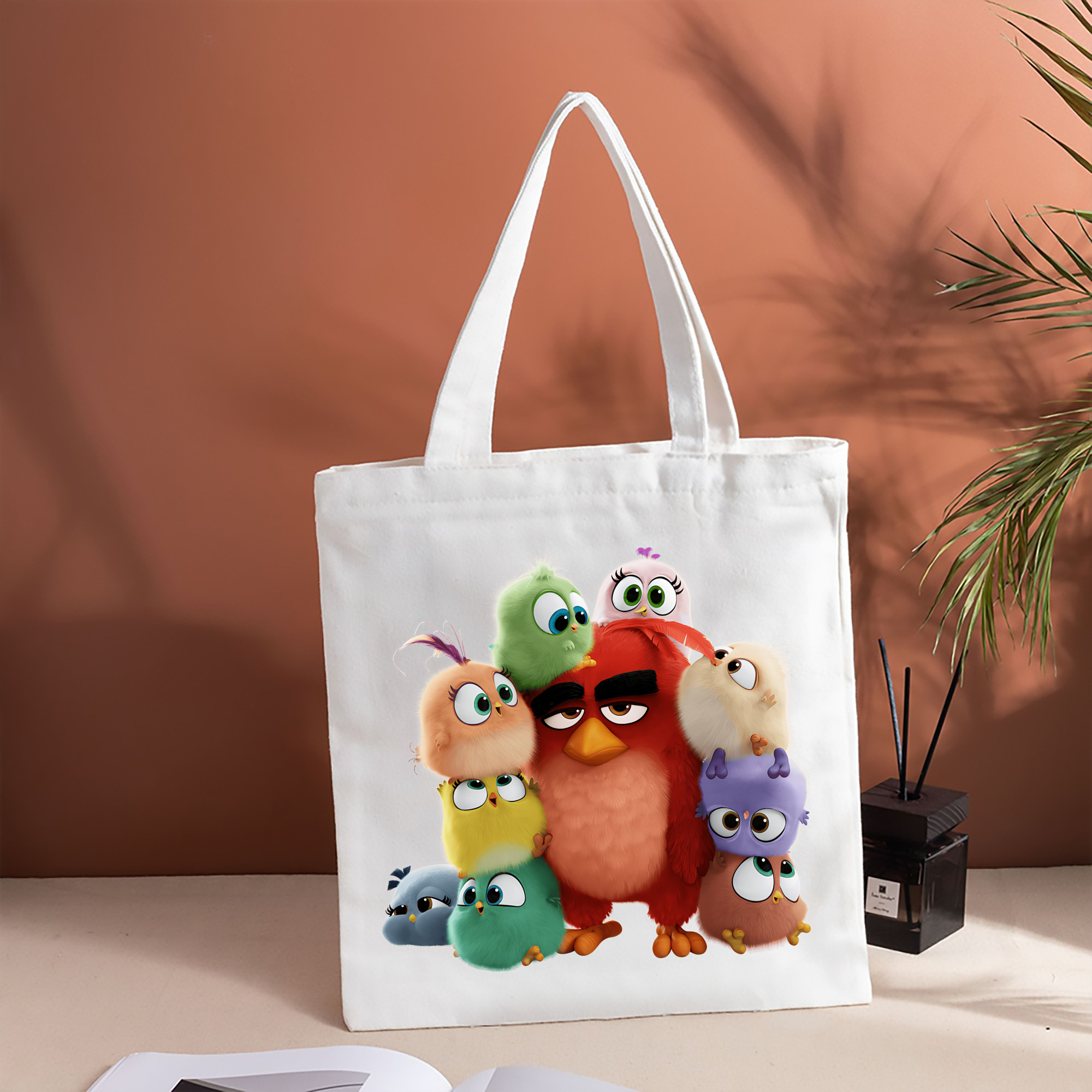 Angry Birds アングリーバード 縦型キャンバス生地手提げバッグ　トートバッグ