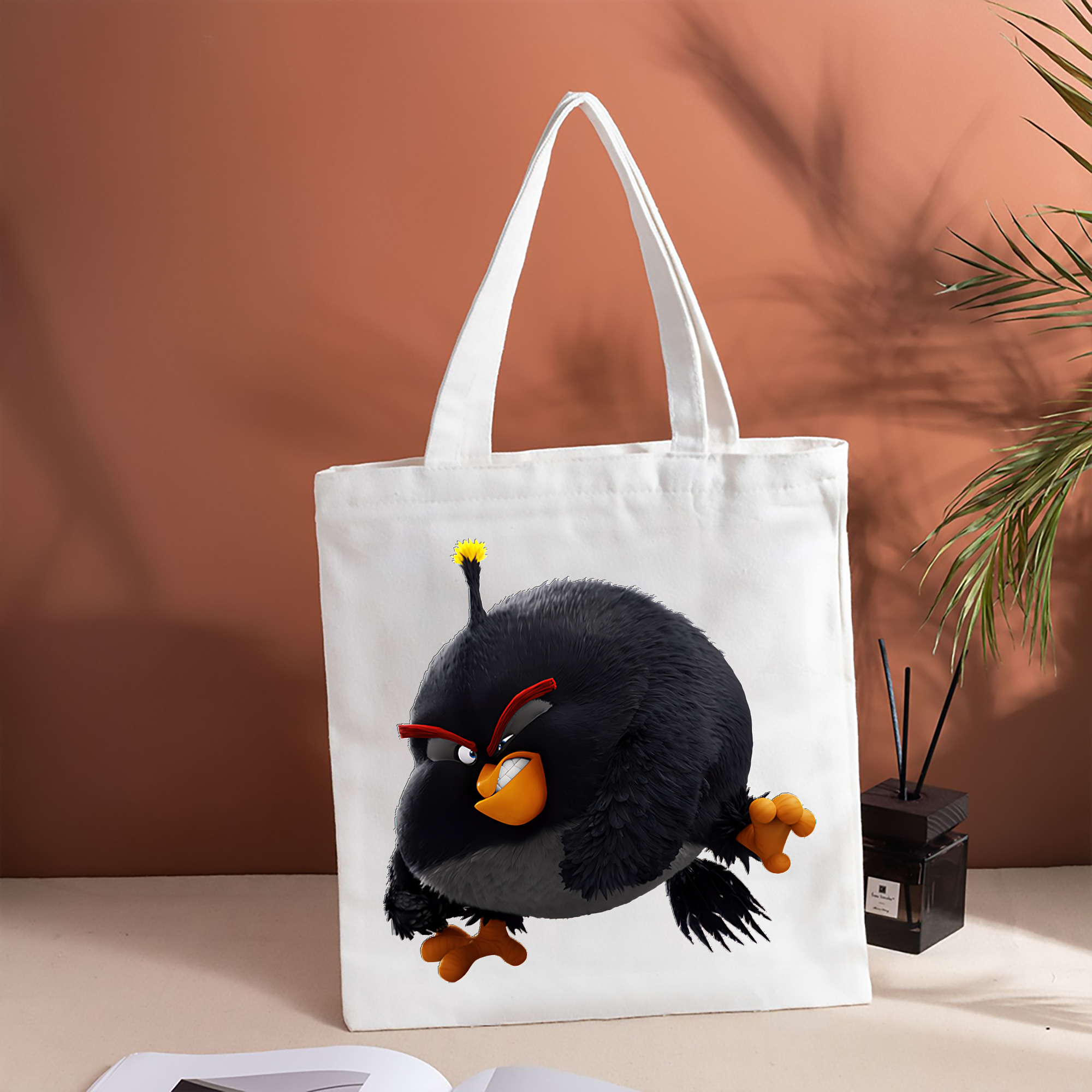 Angry Birds アングリーバード 縦型キャンバス生地手提げバッグ　トートバッグ