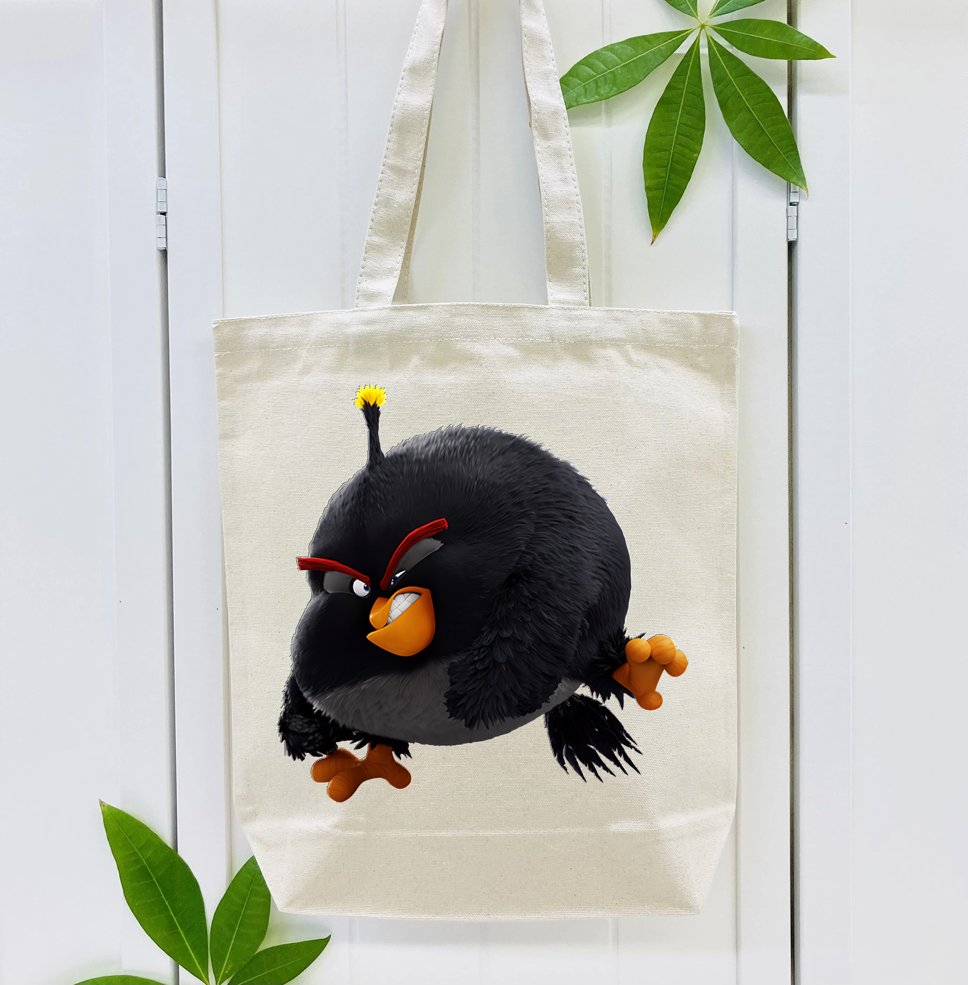 Angry Birds アングリーバード 縦型キャンバス生地手提げバッグ　トートバッグ