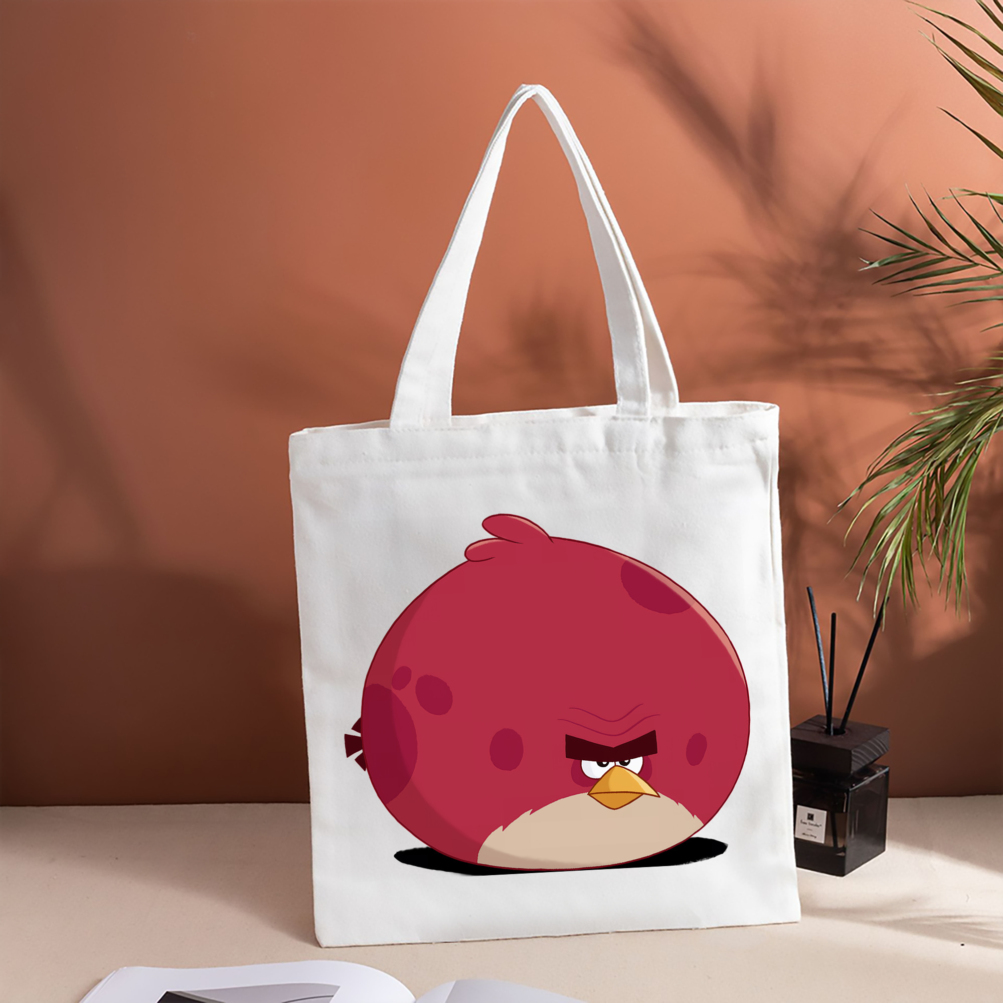 Angry Birds アングリーバード 縦型キャンバス生地手提げバッグ　トートバッグ