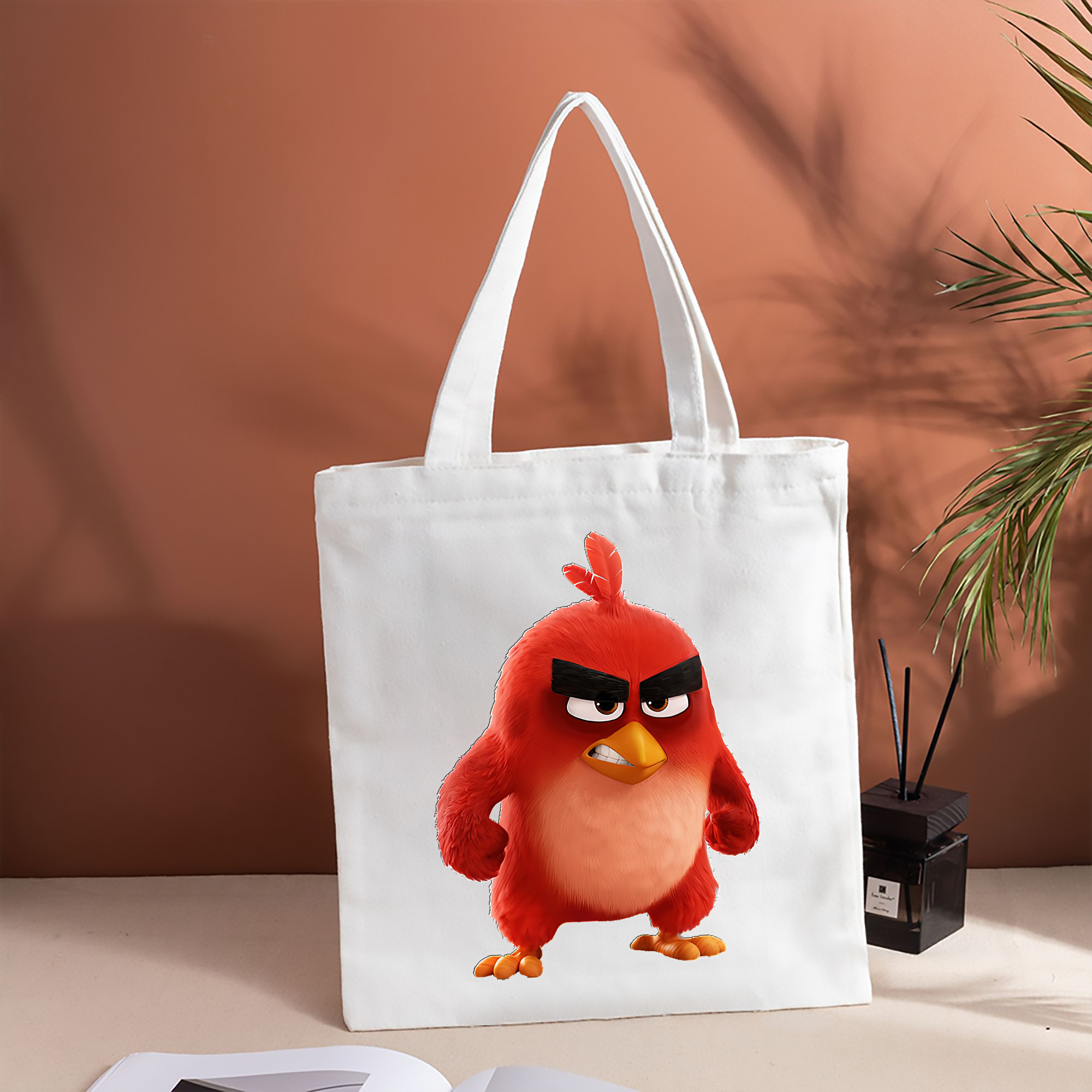 Angry Birds アングリーバード 縦型キャンバス生地手提げバッグ　トートバッグ