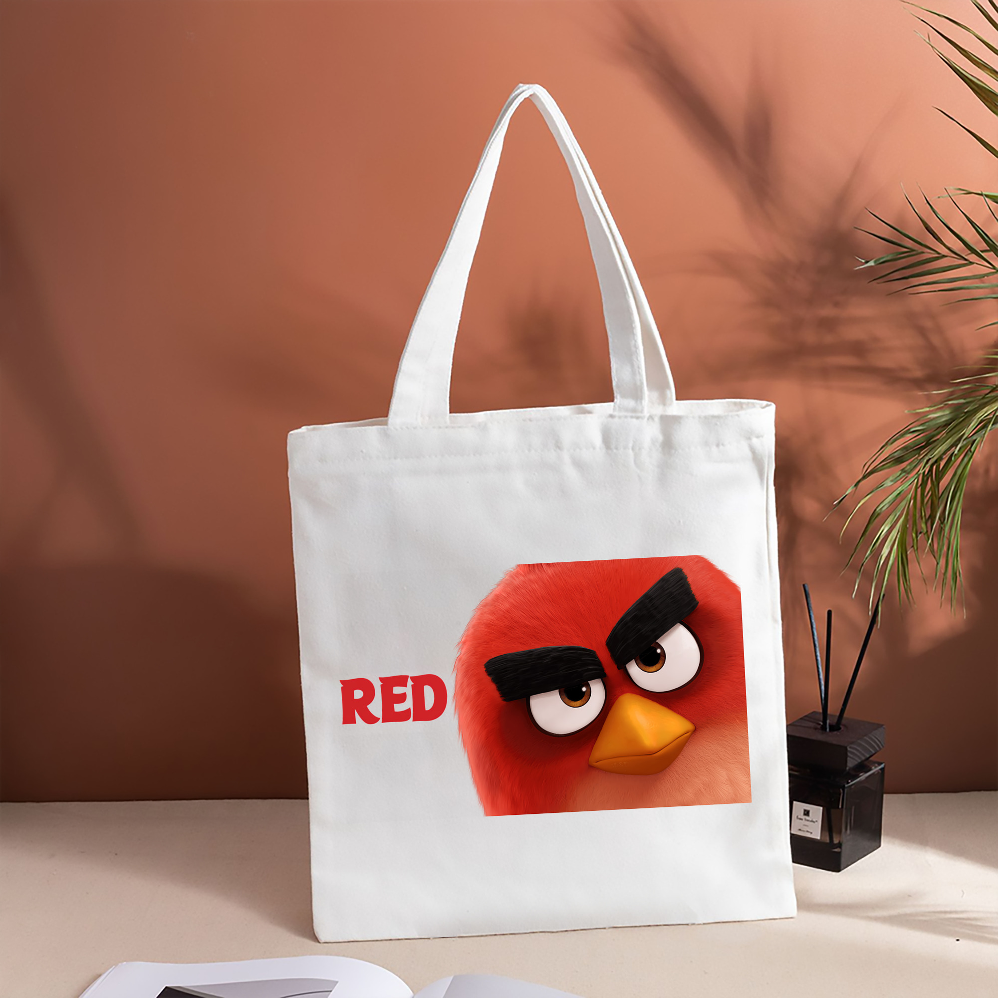 Angry Birds アングリーバード 縦型キャンバス生地手提げバッグ　トートバッグ