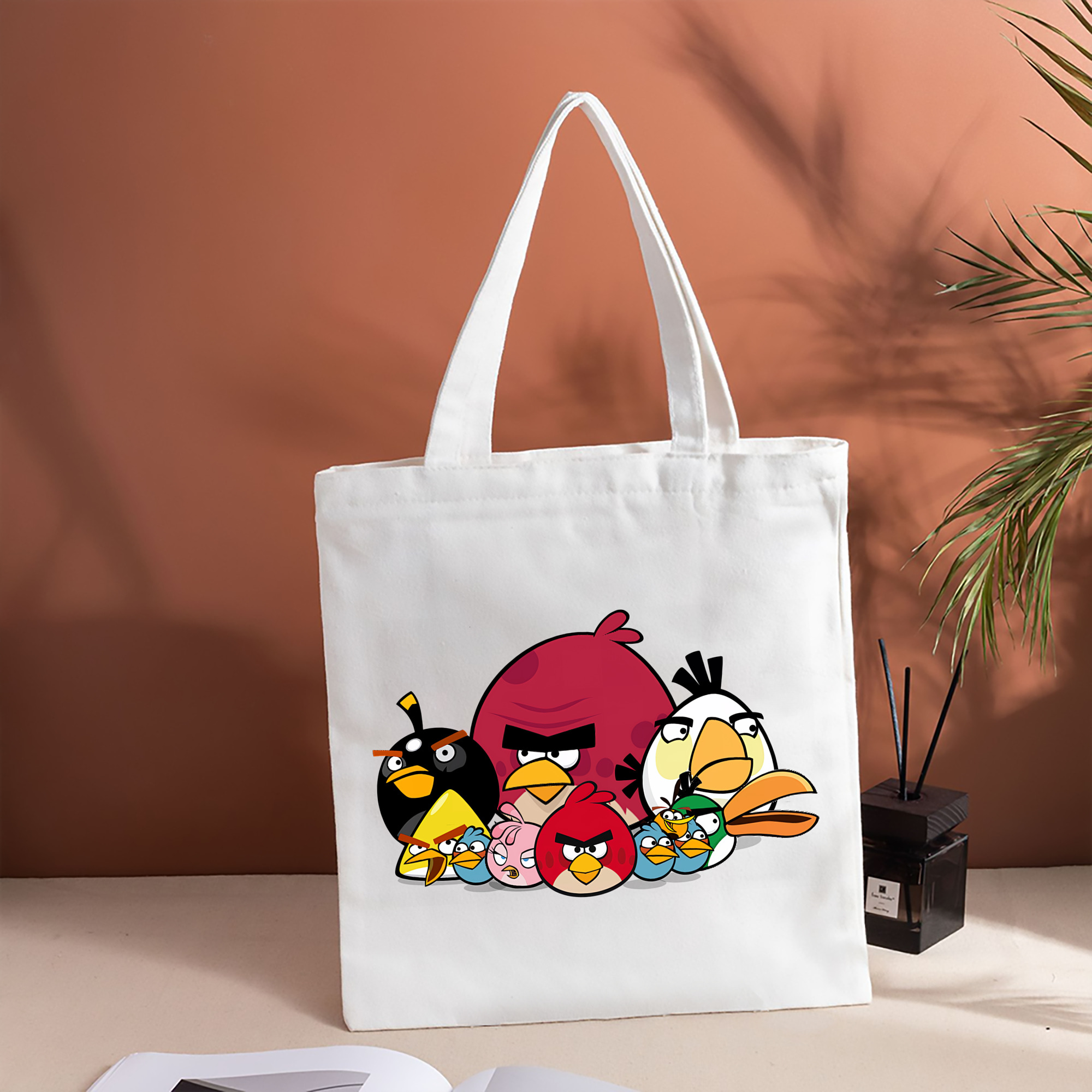 Angry Birds アングリーバード 縦型キャンバス生地手提げバッグ　トートバッグ
