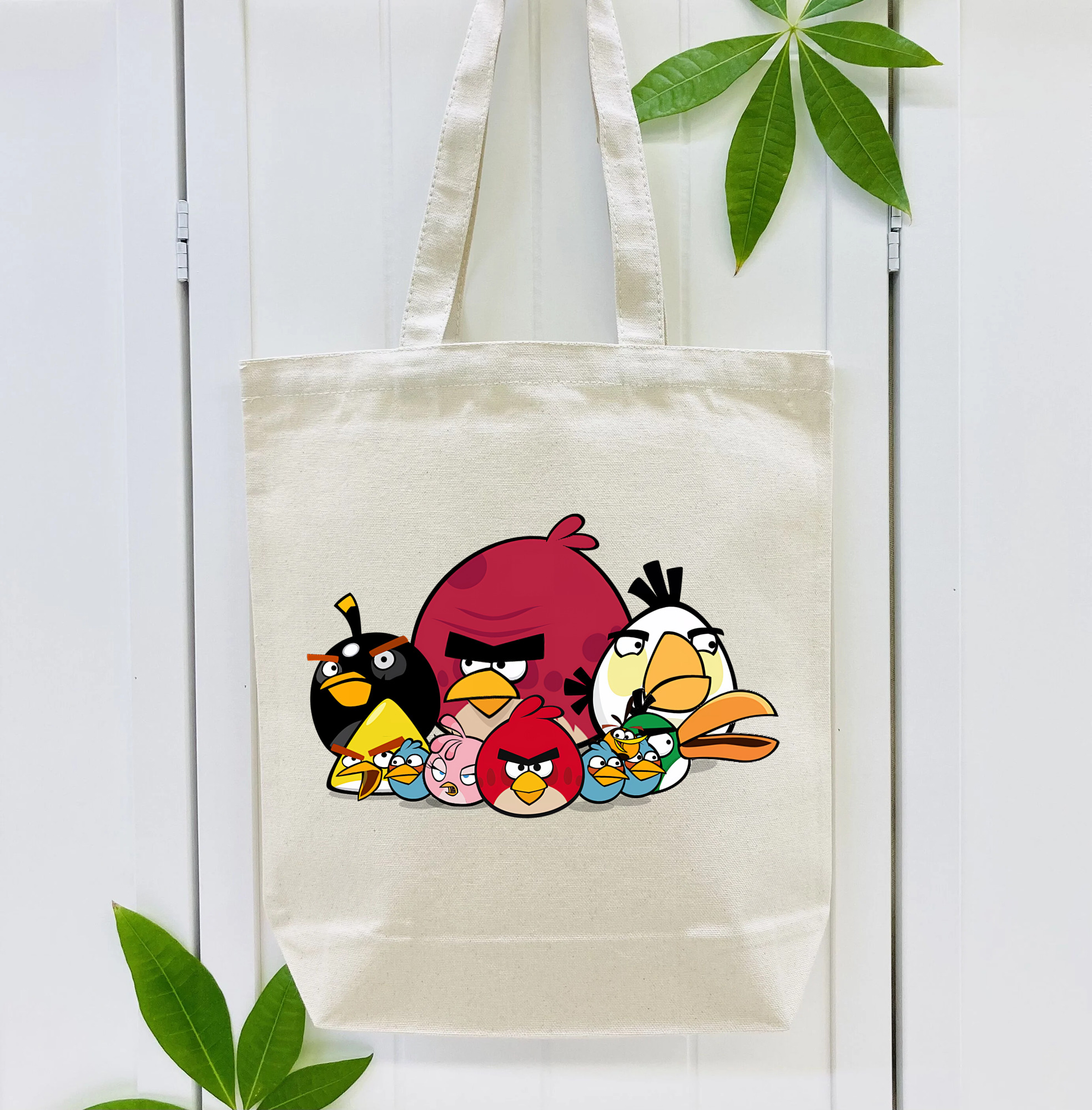 Angry Birds アングリーバード 縦型キャンバス生地手提げバッグ　トートバッグ
